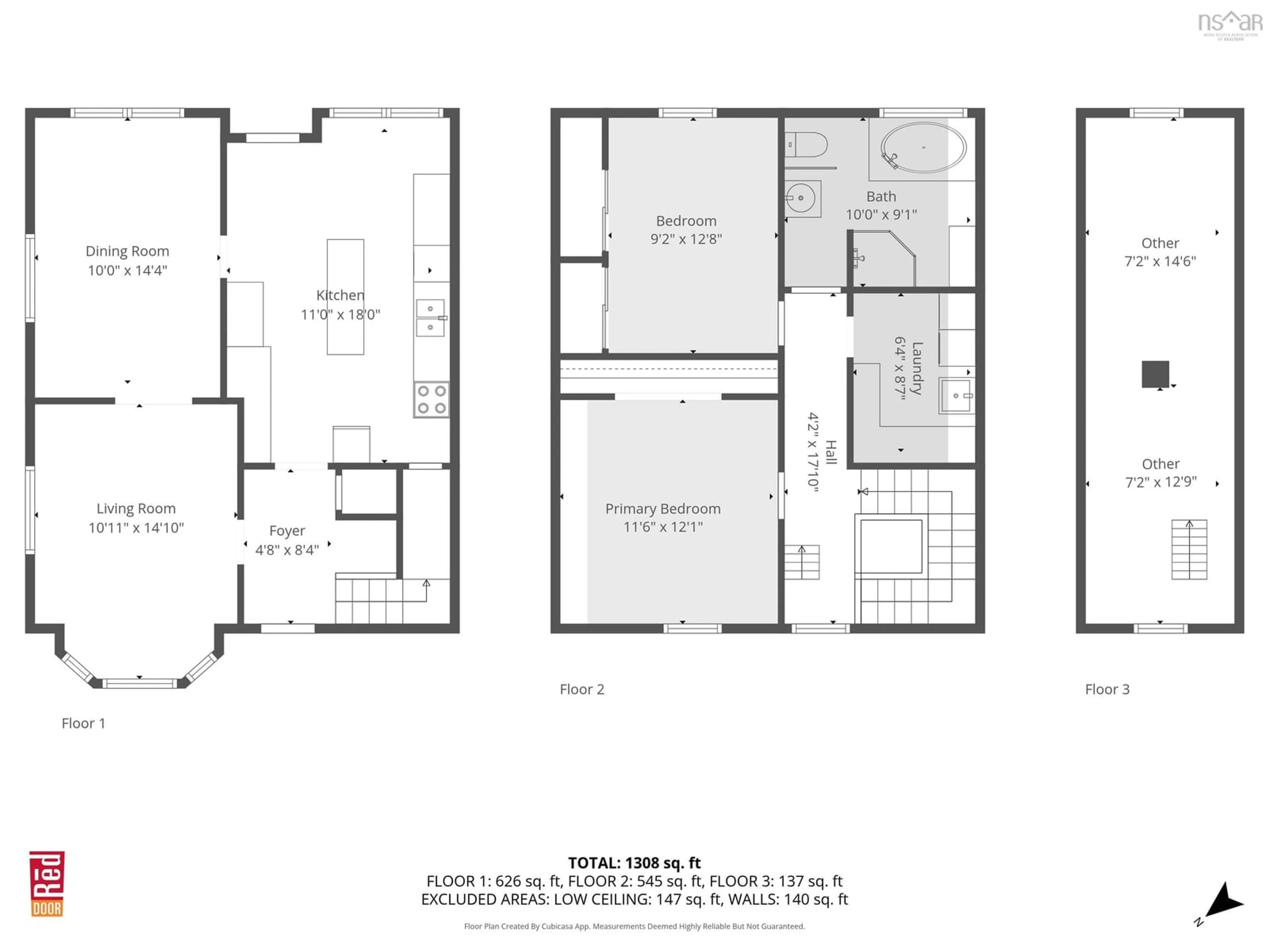 Floor plan for 1359 Highway 332, First South Nova Scotia B0J 2C0