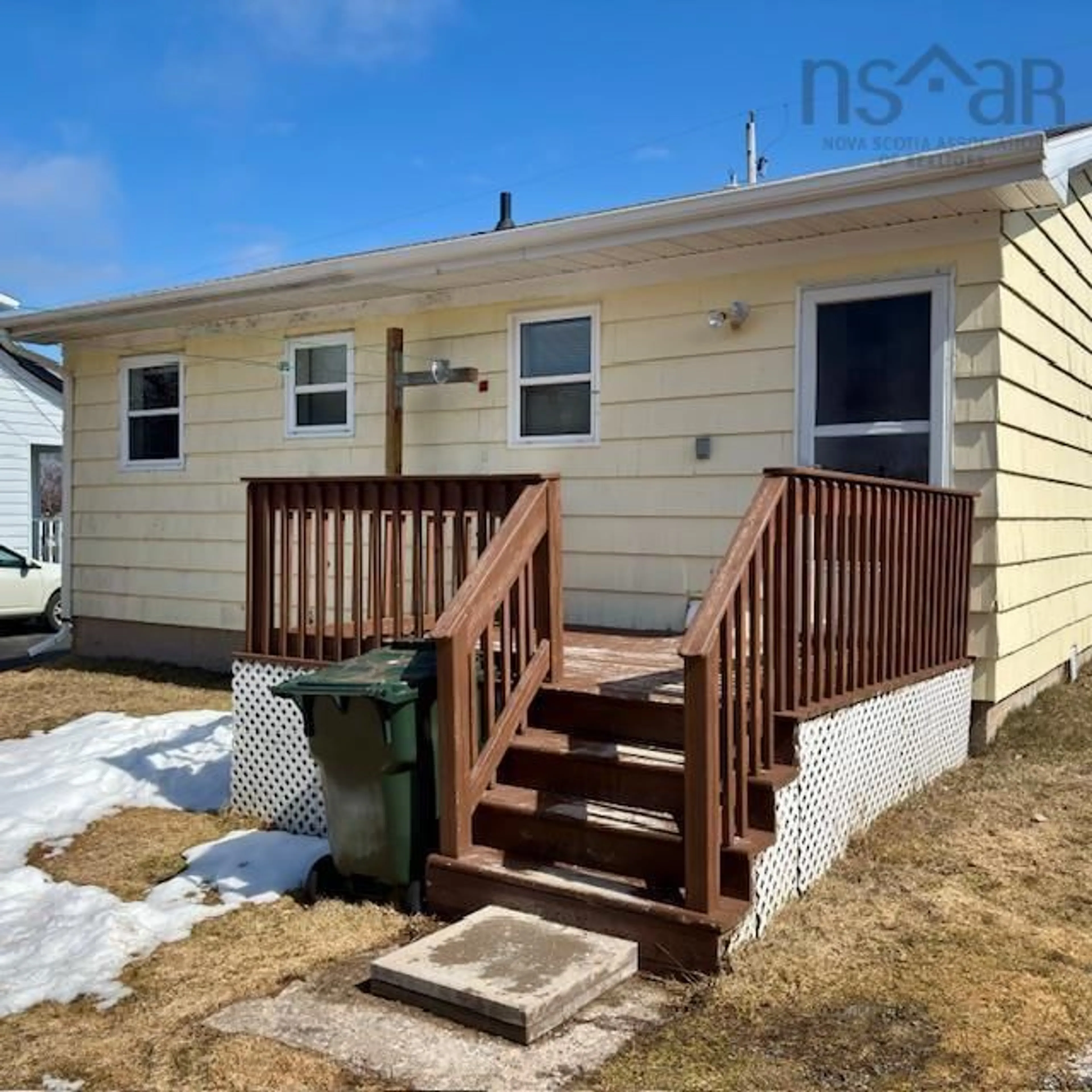 Home with vinyl exterior material, street for 777 Forsyth St, New Waterford Nova Scotia B1H 2Y6