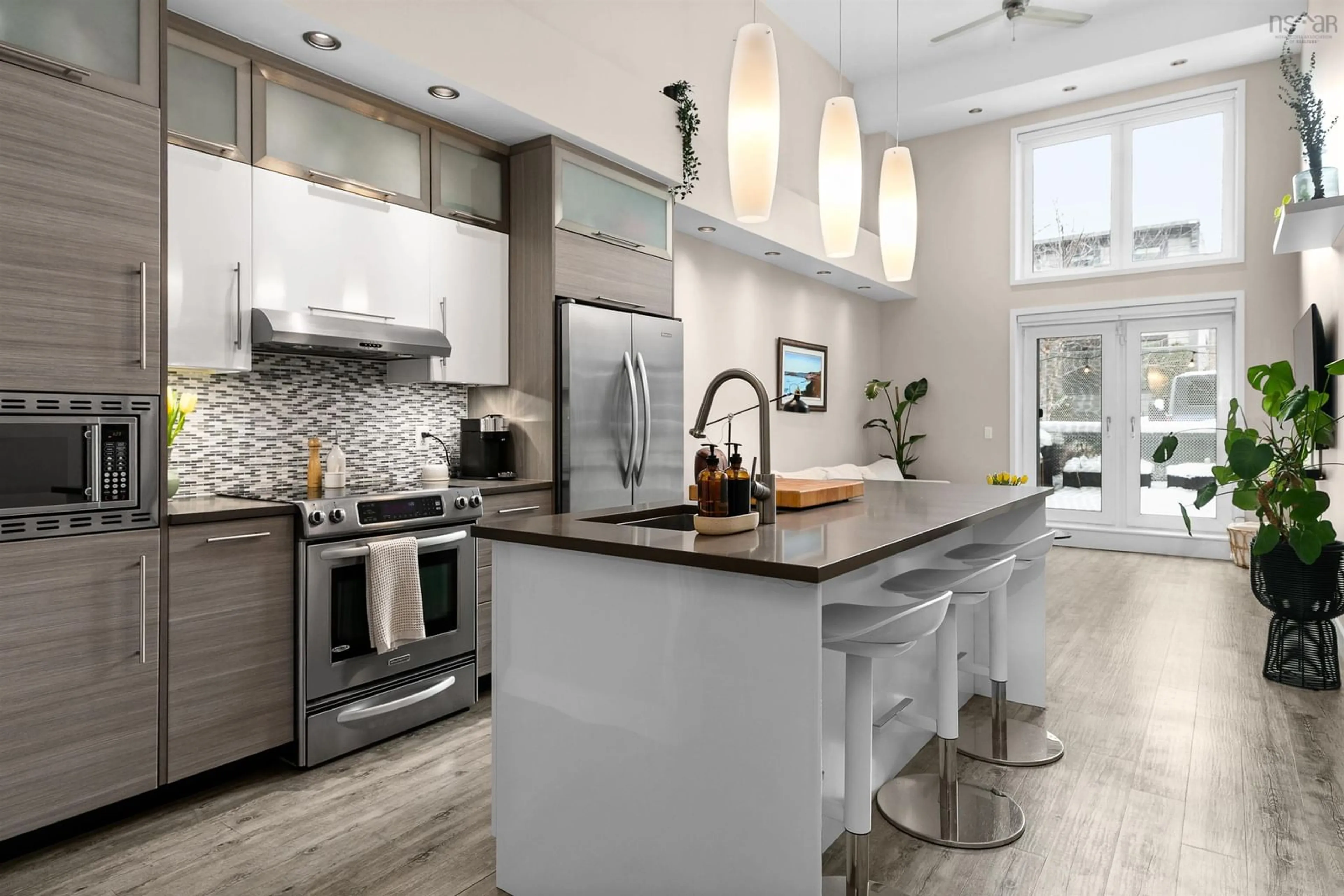 Open concept kitchen, ceramic/tile floor for 5662 Roberts St #118, Halifax Nova Scotia B3K 0E3