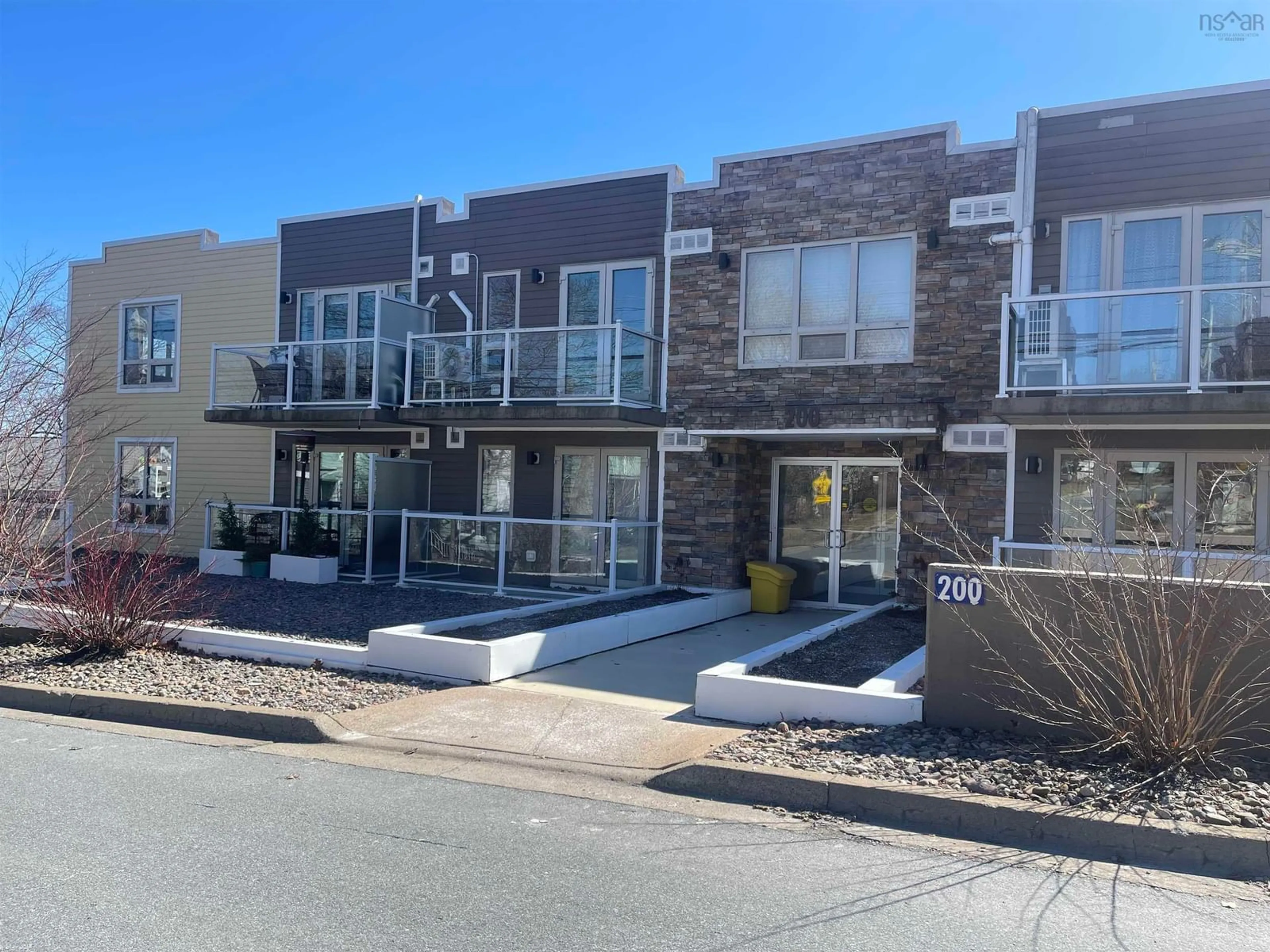 A pic from outside/outdoor area/front of a property/back of a property/a pic from drone, street for 200 Crown Dr #707, Armdale Nova Scotia B3N 0B1