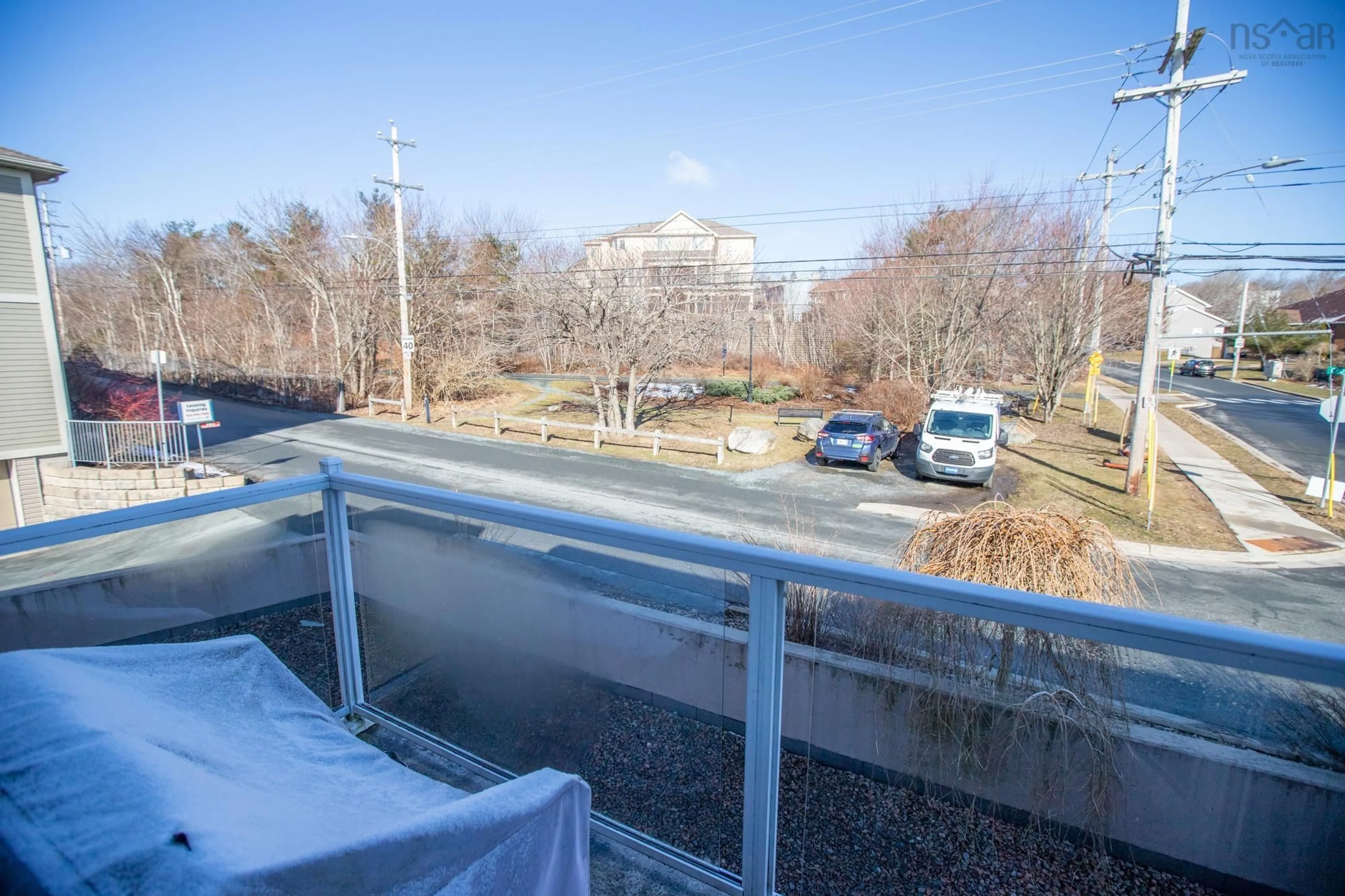 Balcony in the apartment, city buildings view from balcony for 200 Crown Dr #707, Armdale Nova Scotia B3N 0B1