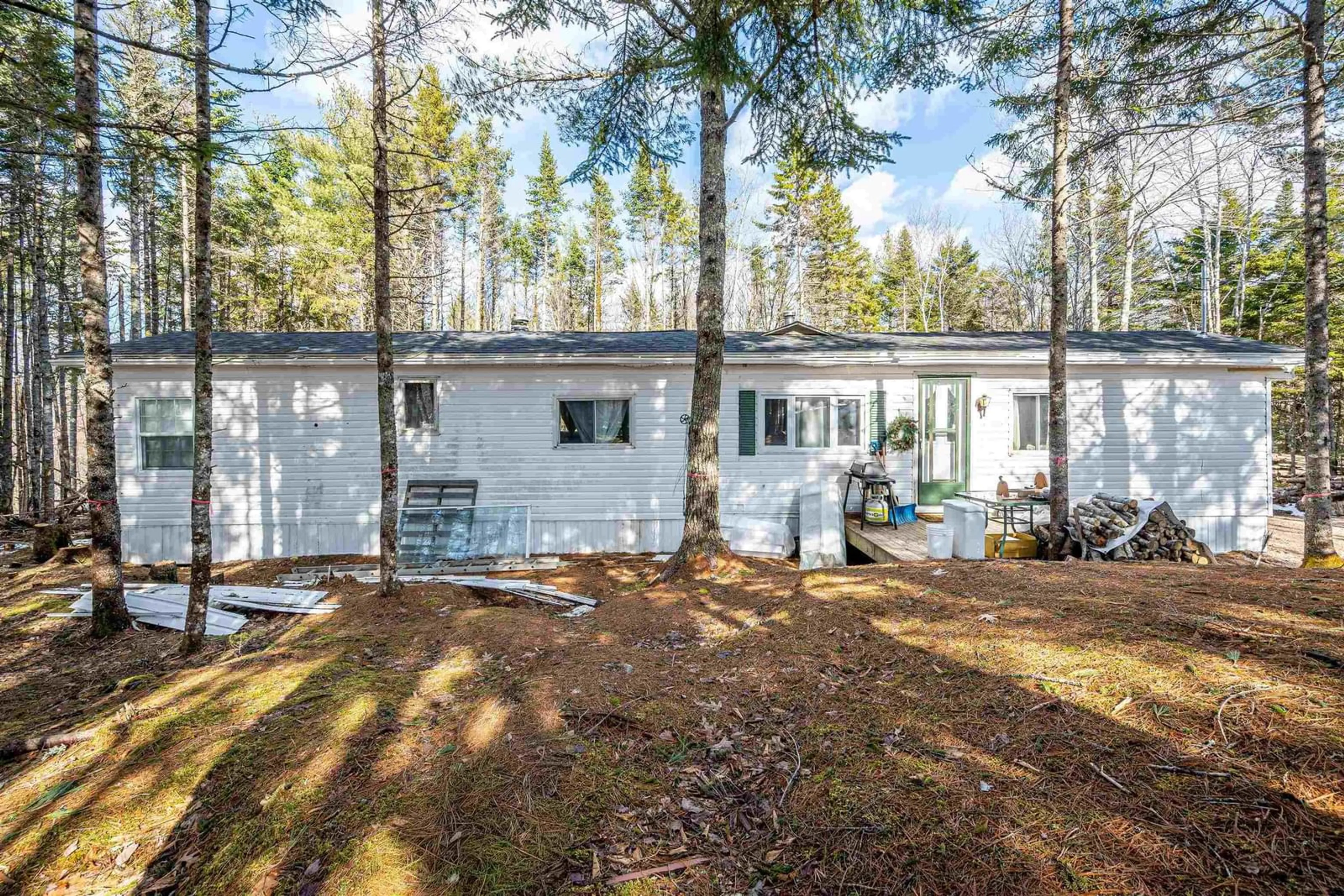 Home with vinyl exterior material, forest/trees view for 97 Middle Lake North Rd, Vaughan Nova Scotia B0N 2T0