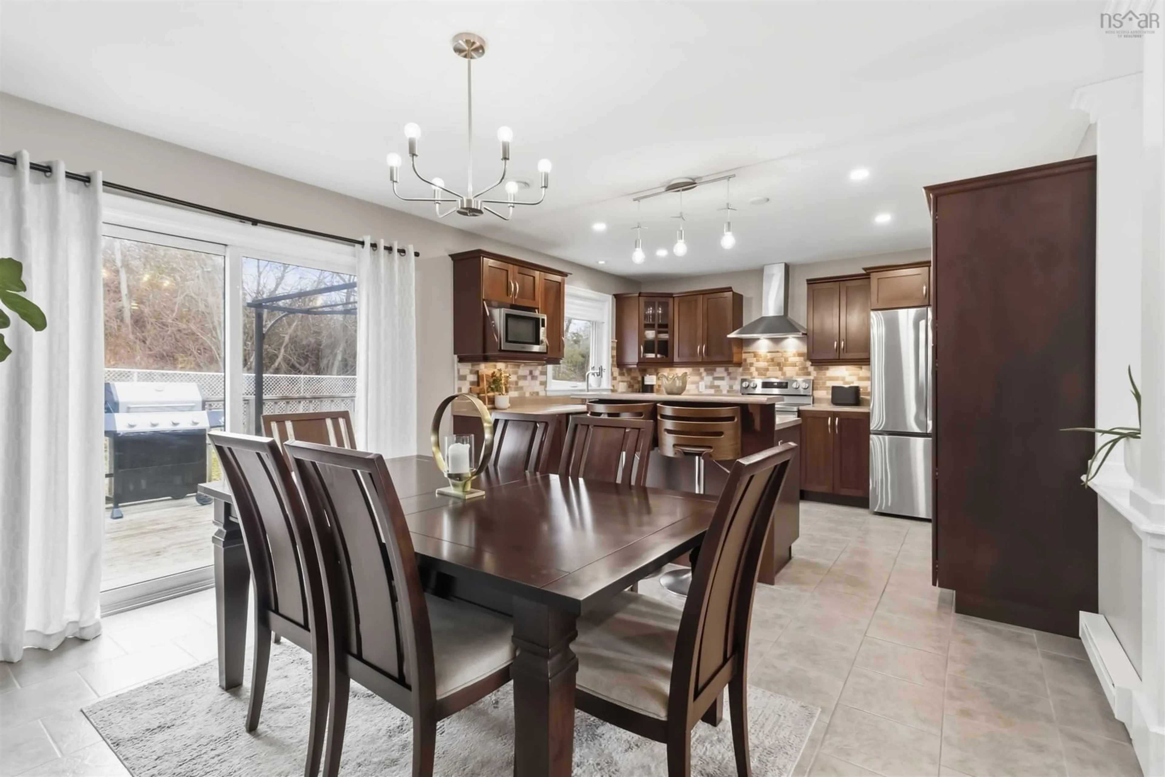 Open concept kitchen, ceramic/tile floor for 36 Guptill Close, Beaver Bank Nova Scotia B4G 0A3