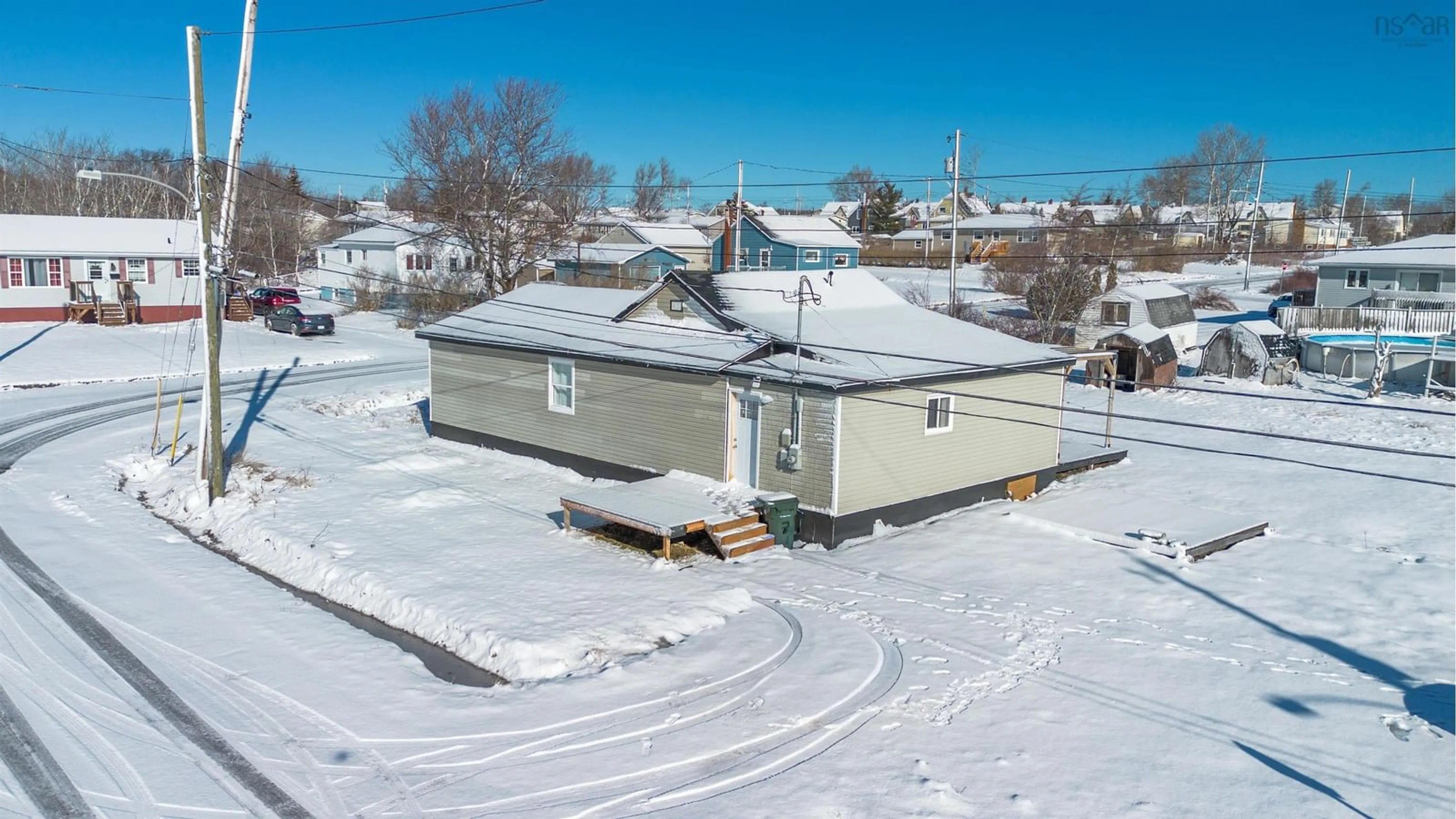 A pic from outside/outdoor area/front of a property/back of a property/a pic from drone, building for 30 Guy St, Glace Bay Nova Scotia B1A 3R1