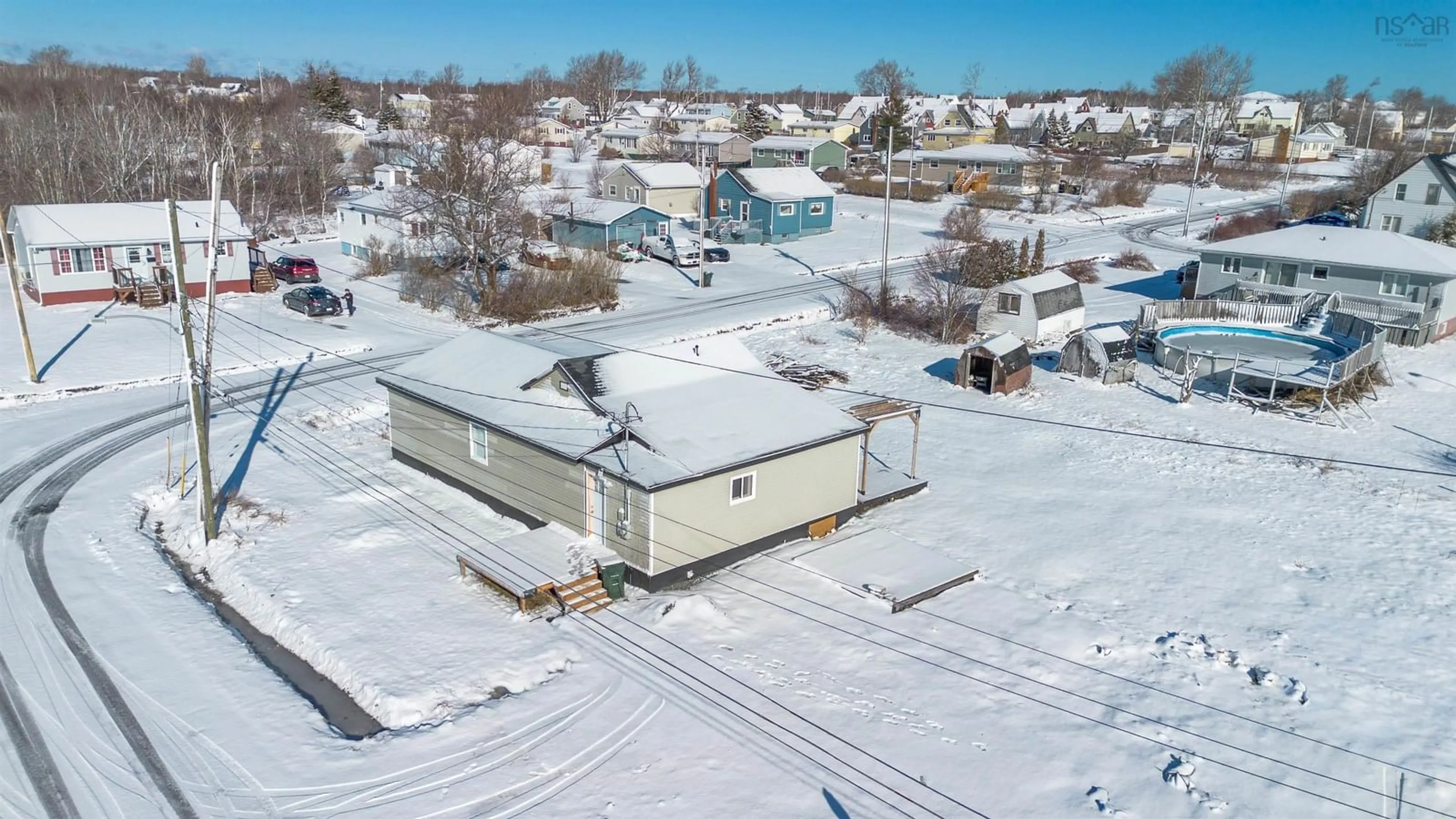 A pic from outside/outdoor area/front of a property/back of a property/a pic from drone, unknown for 30 Guy St, Glace Bay Nova Scotia B1A 3R1