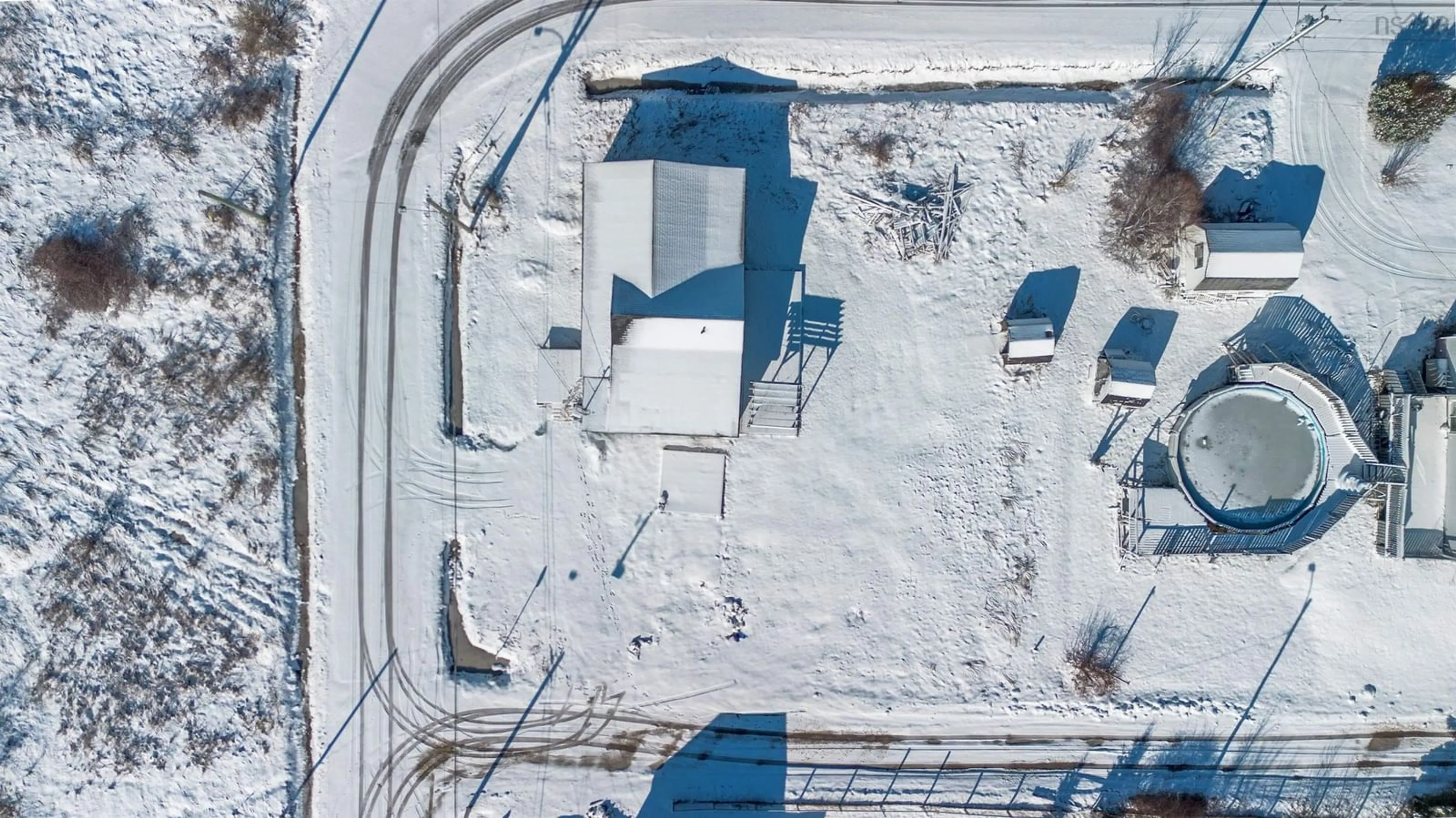 A pic from outside/outdoor area/front of a property/back of a property/a pic from drone, building for 30 Guy St, Glace Bay Nova Scotia B1A 3R1