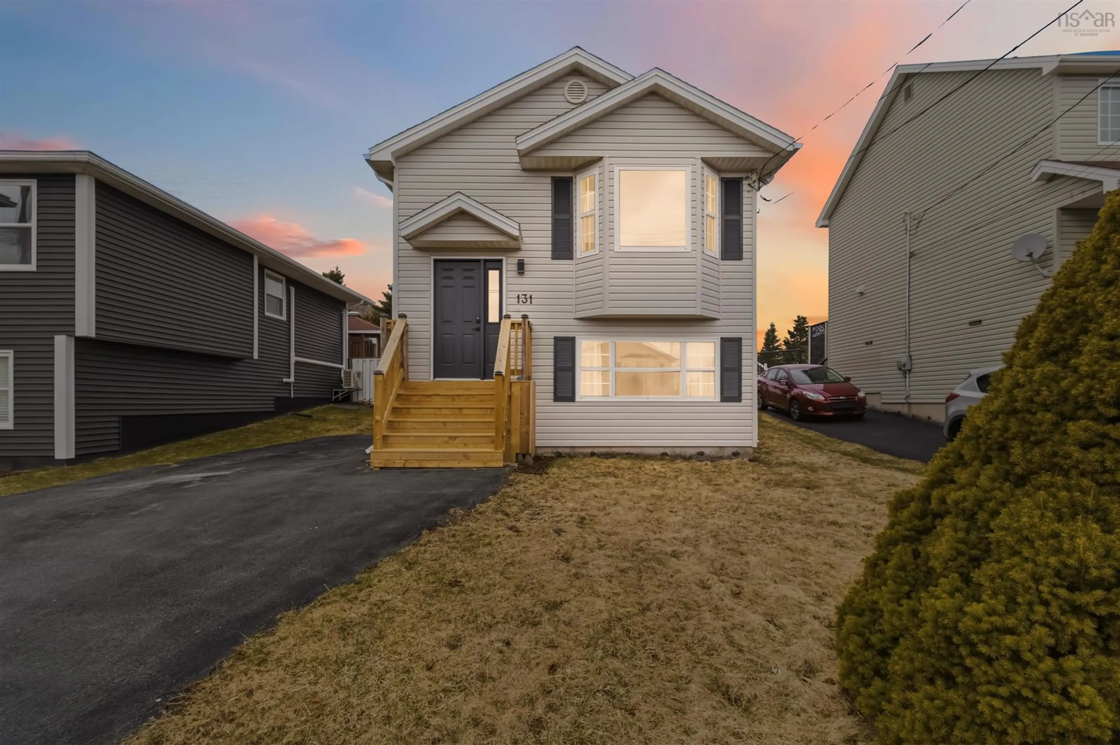 Home with vinyl exterior material, street for 131 Serop Cres, Eastern Passage Nova Scotia B3G 1P8