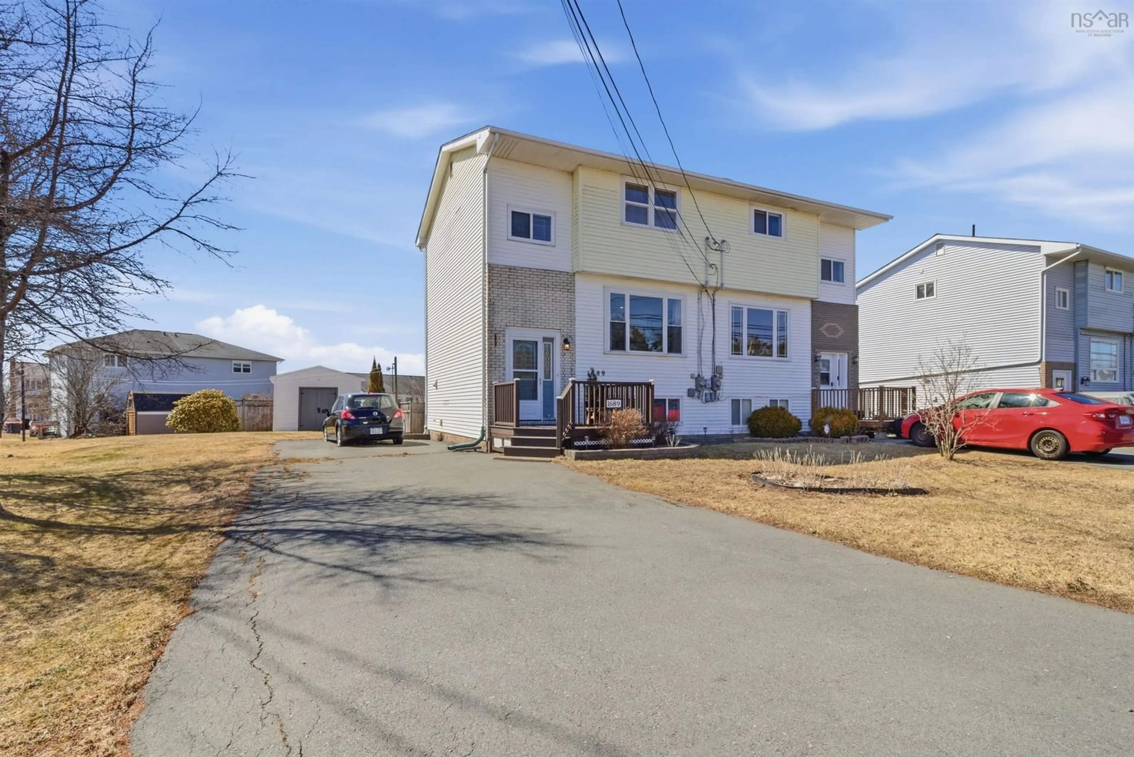 A pic from outside/outdoor area/front of a property/back of a property/a pic from drone, street for 1689 Caldwell Road, Eastern Passage Nova Scotia B3G 1E3