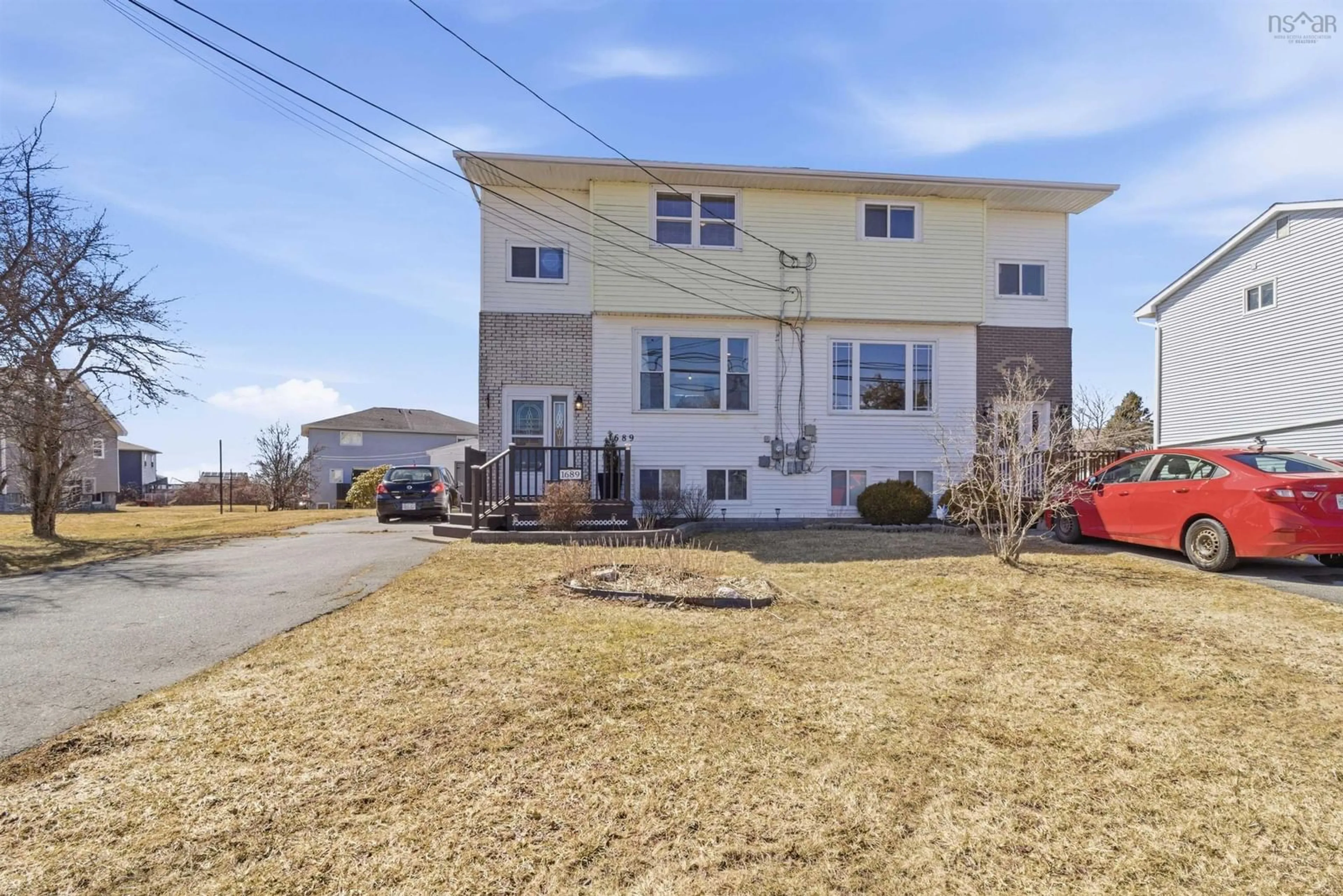 A pic from outside/outdoor area/front of a property/back of a property/a pic from drone, street for 1689 Caldwell Road, Eastern Passage Nova Scotia B3G 1E3