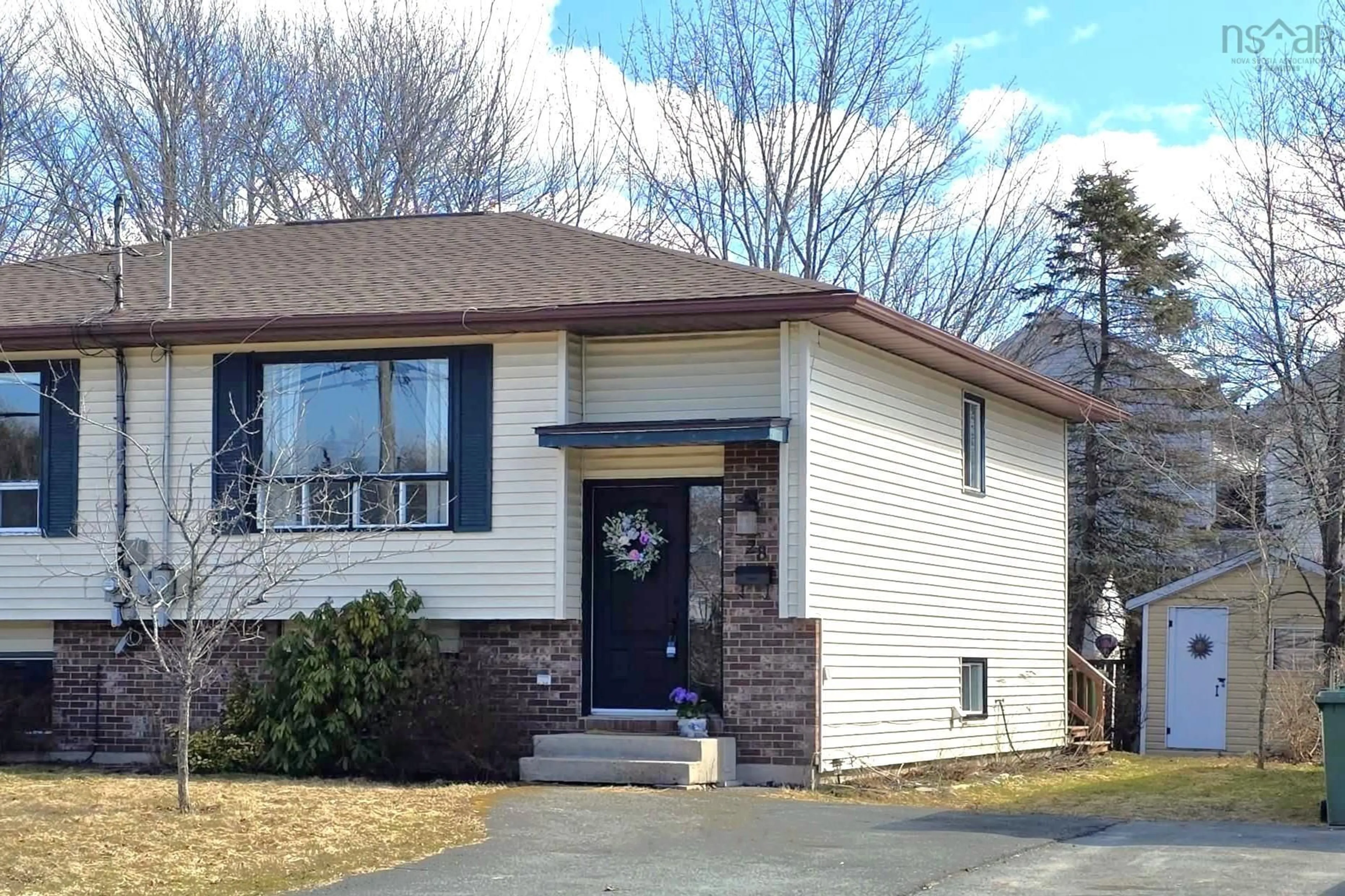 Home with vinyl exterior material, street for 28 Merrimac Dr, Cole Harbour Nova Scotia B2W 4P8