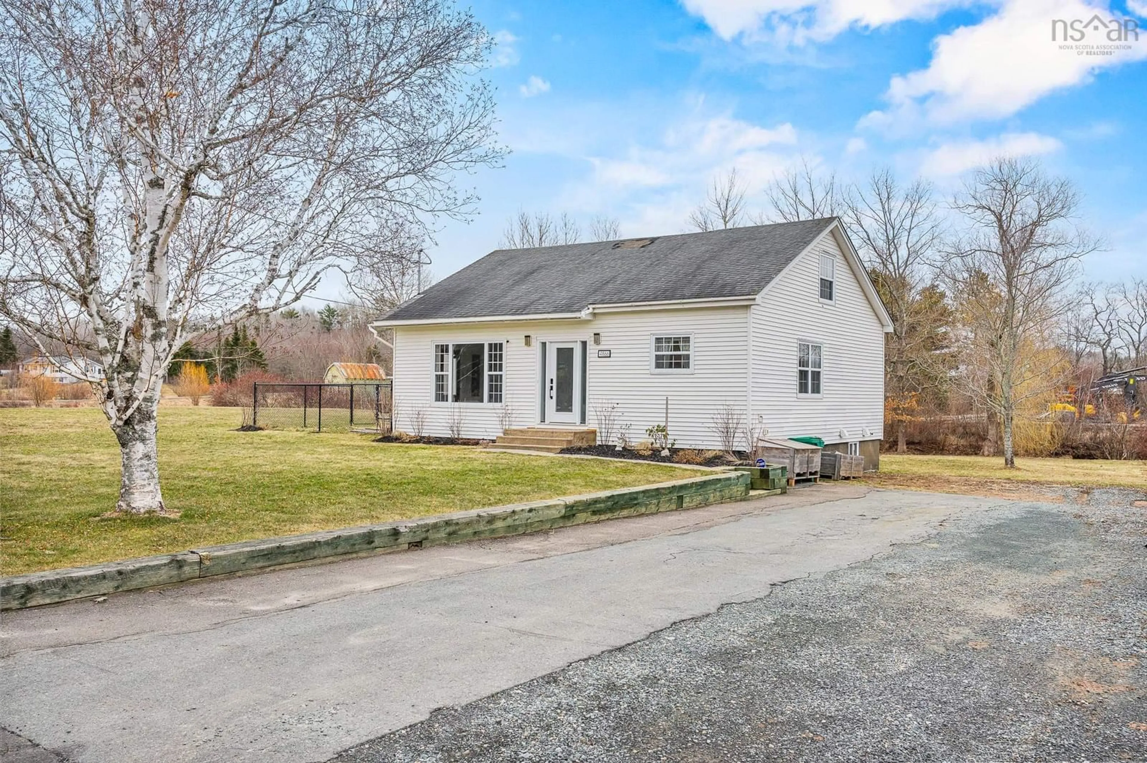 A pic from outside/outdoor area/front of a property/back of a property/a pic from drone, street for 4866 Highway 1, Three Mile Plains Nova Scotia B0N 2T0