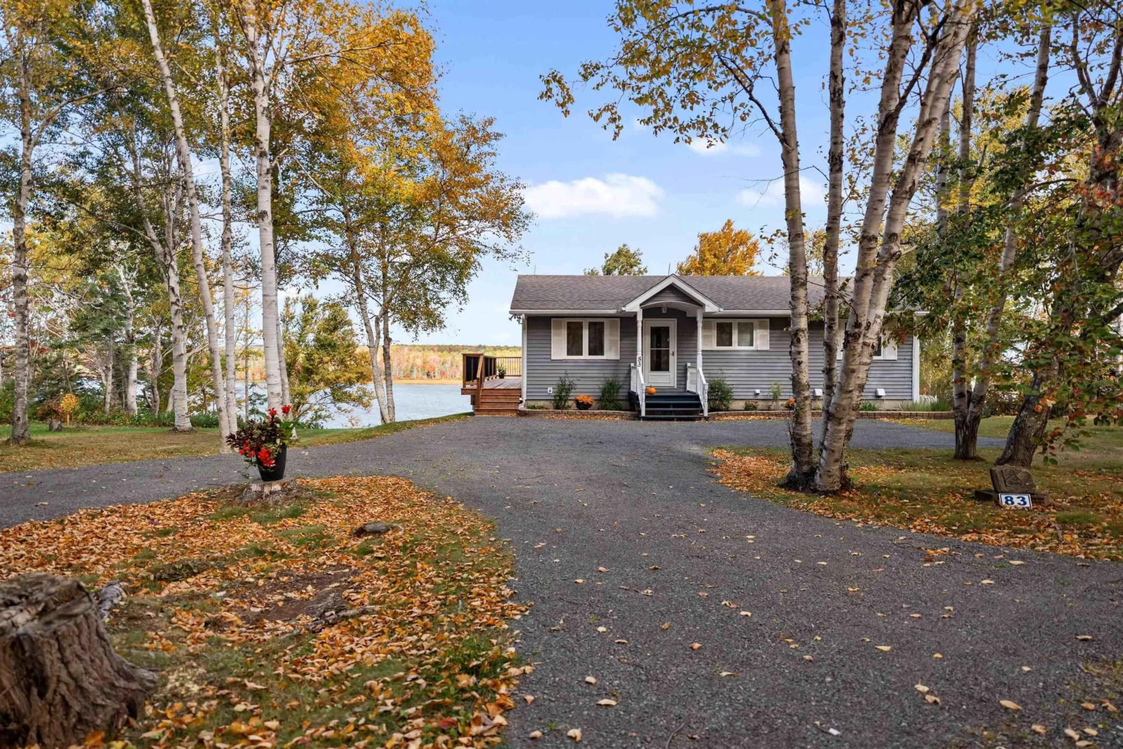 Patio, water/lake/river/ocean view for 83 Bay Loch Rd, Lakevale Nova Scotia B2G 2L2