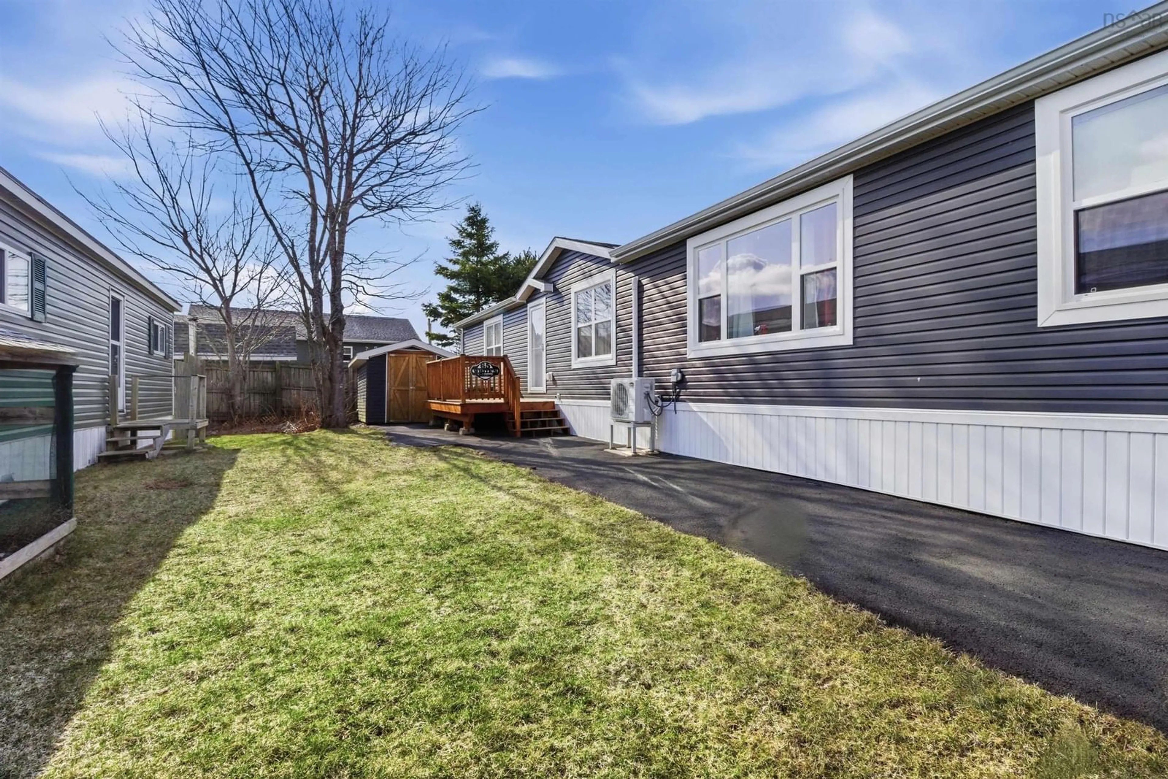 Home with vinyl exterior material, street for 65 Birchill Dr, Eastern Passage Nova Scotia B3G 1C8