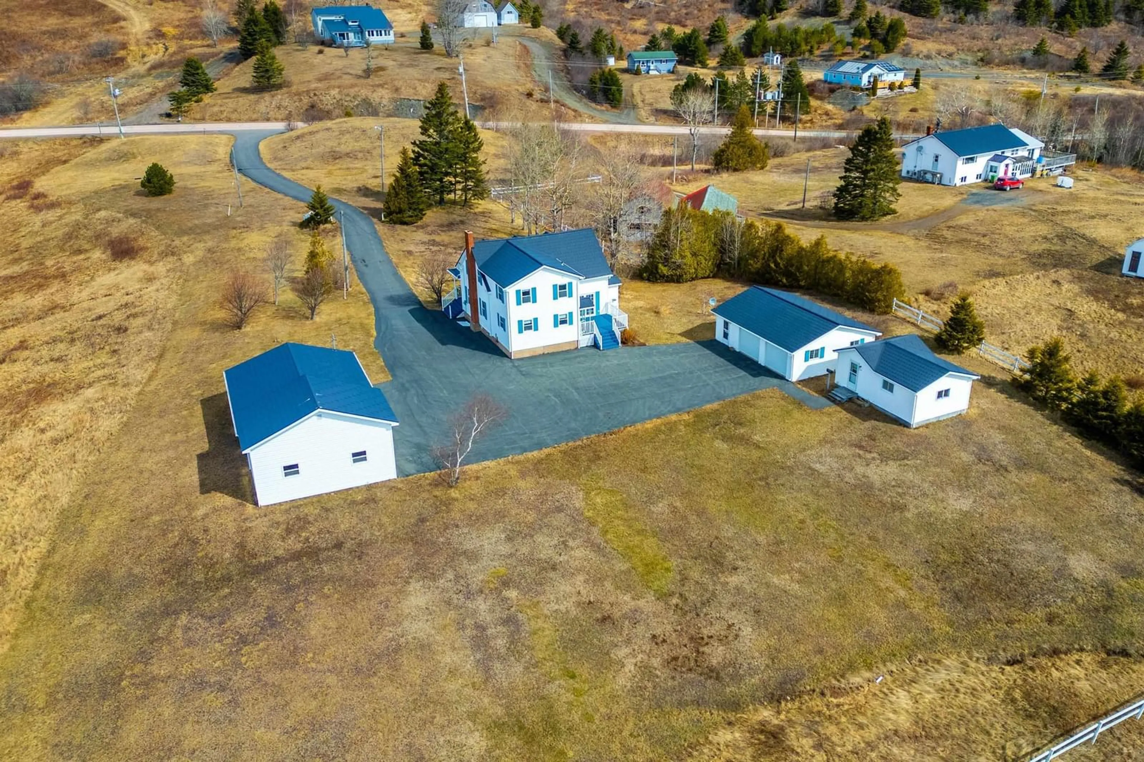A pic from outside/outdoor area/front of a property/back of a property/a pic from drone, unknown for 8002 Highway 209, Wards Brook Nova Scotia B0M 1S0