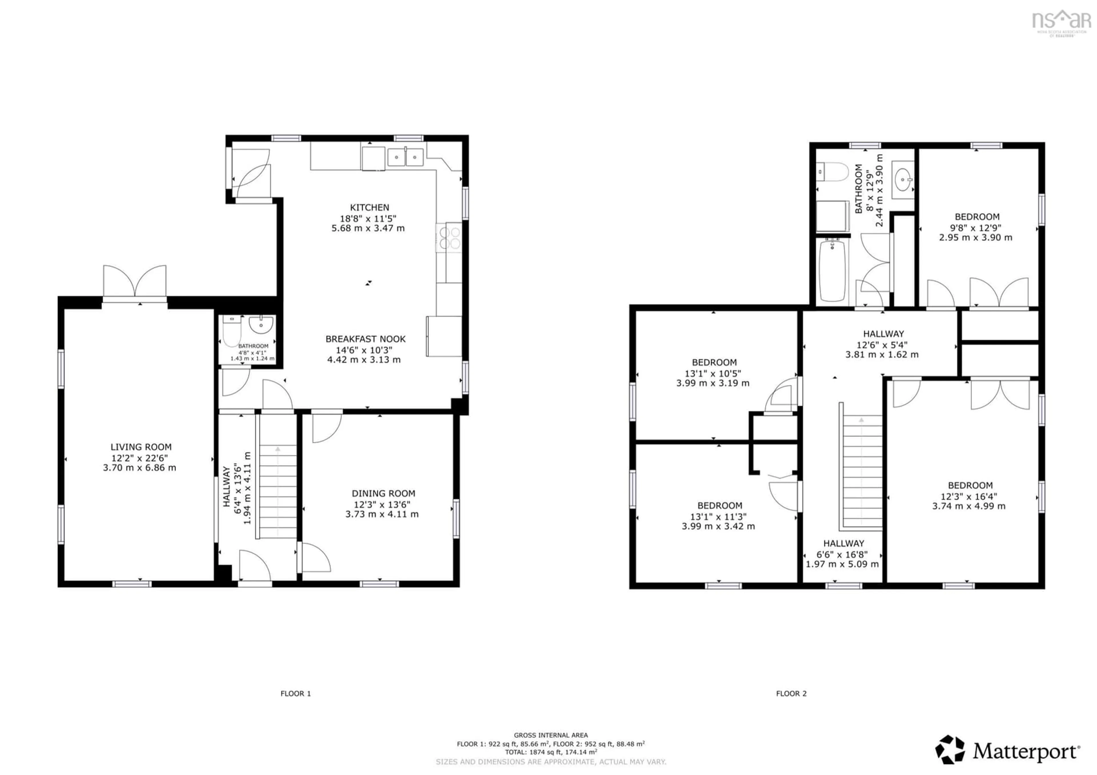Floor plan for 8002 Highway 209, Wards Brook Nova Scotia B0M 1S0
