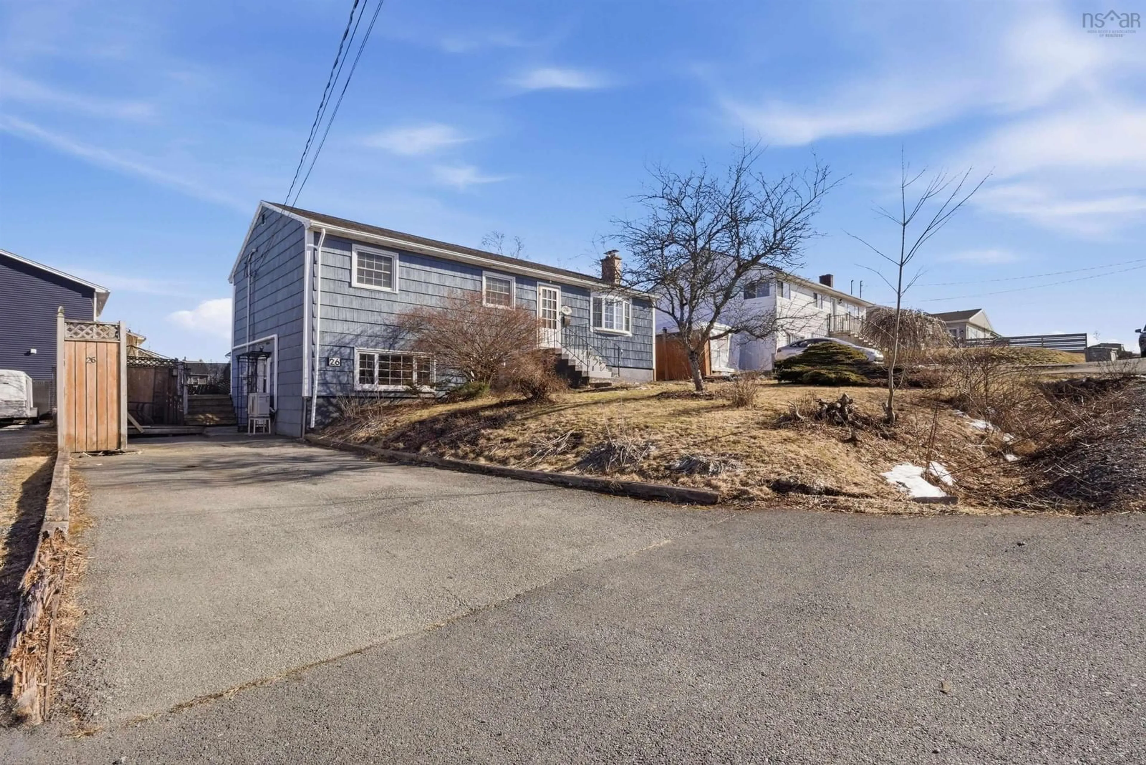 A pic from outside/outdoor area/front of a property/back of a property/a pic from drone, street for 26 Woodcrest Ave, Halifax Nova Scotia B3R 1C4