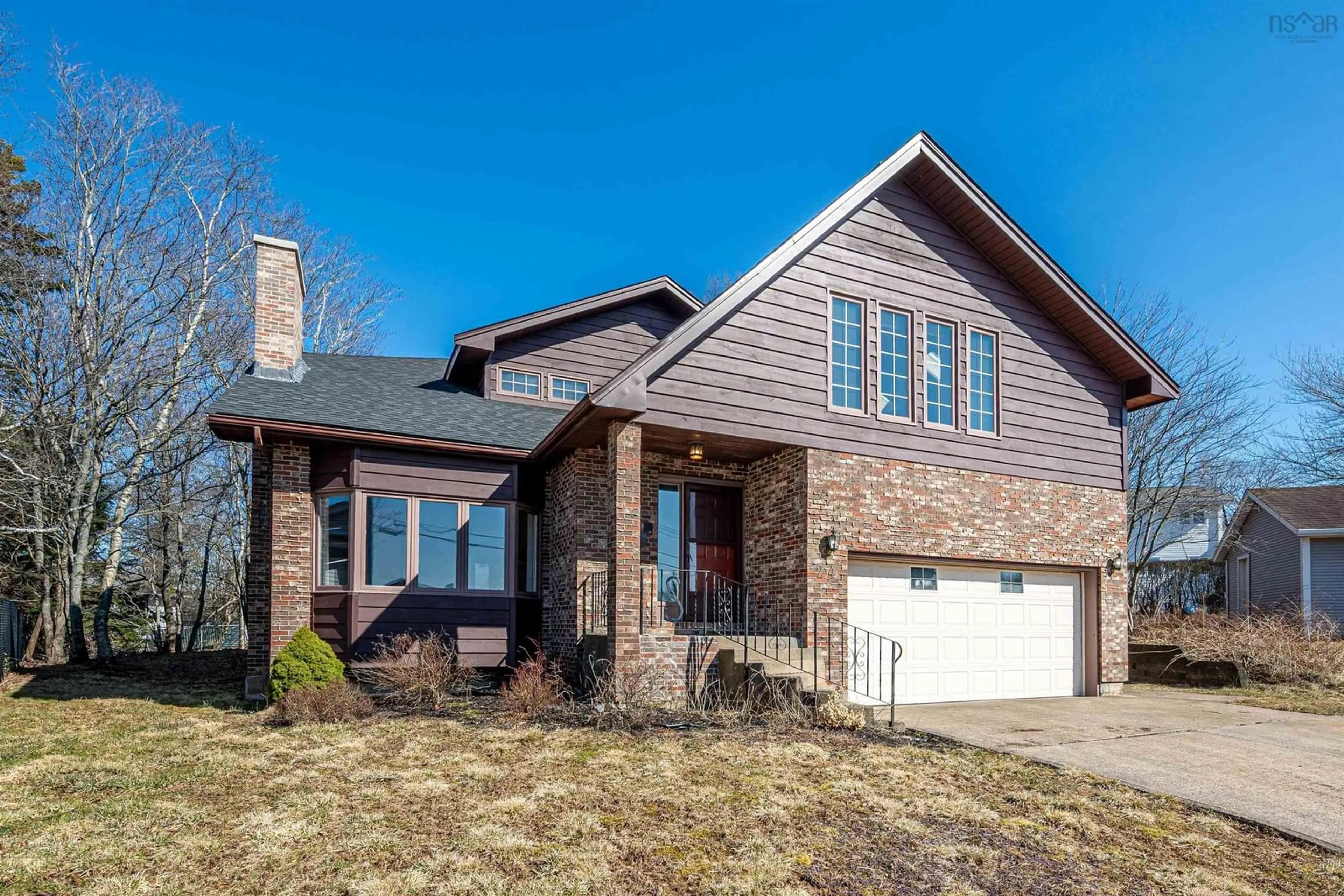 Home with brick exterior material, street for 24 The Horseshoe, Dartmouth Nova Scotia B2Y 4E5
