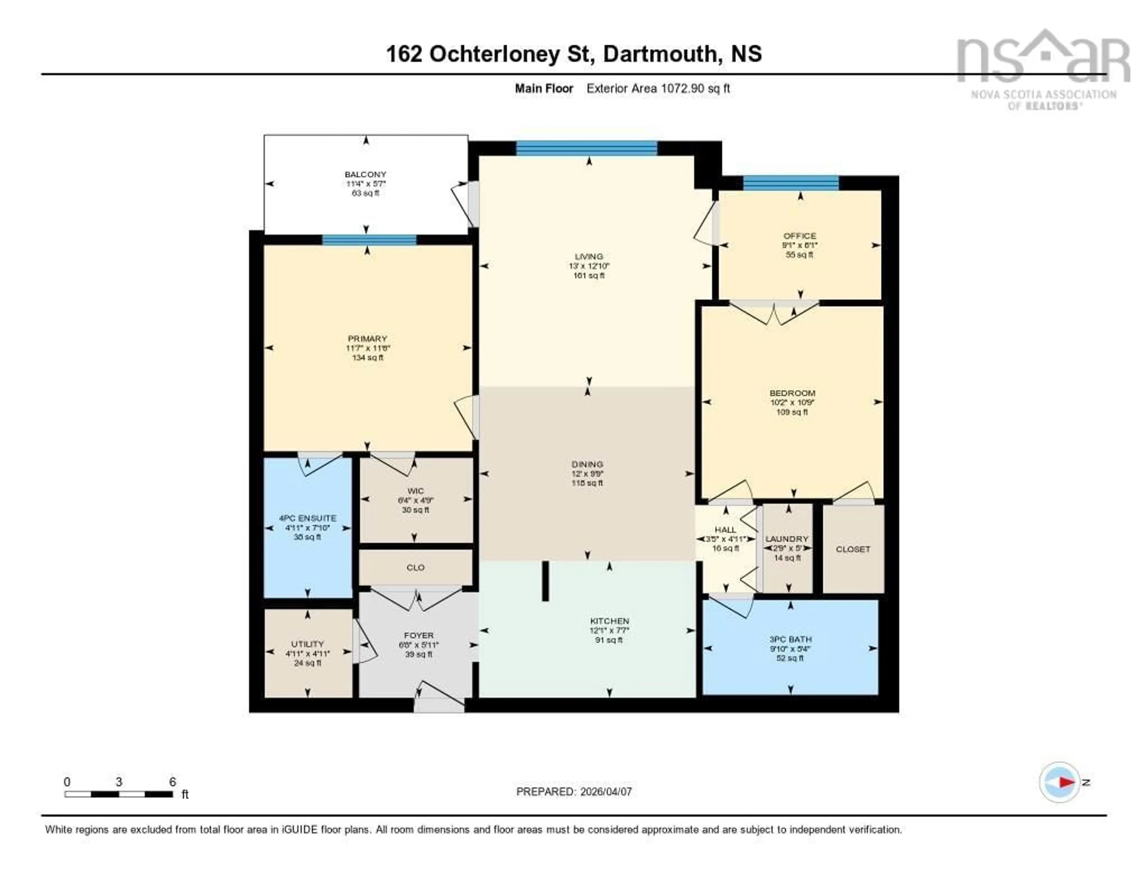 Floor plan for 162 Ochterloney St #406, Dartmouth Nova Scotia B2Y 4X3