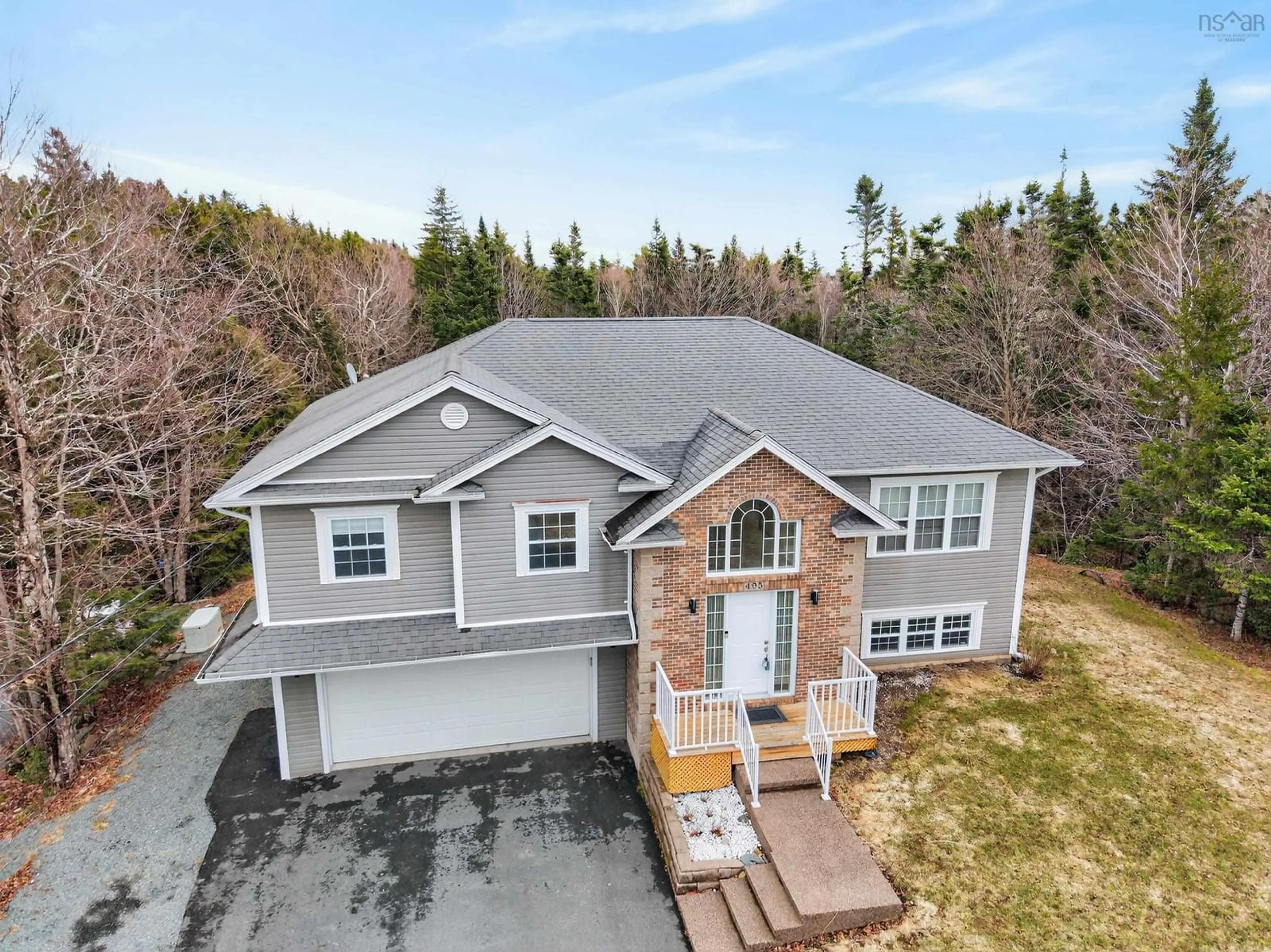 A pic from outside/outdoor area/front of a property/back of a property/a pic from drone, street for 495 Gatehouse Run, Hammonds Plains Nova Scotia B4B 4O9