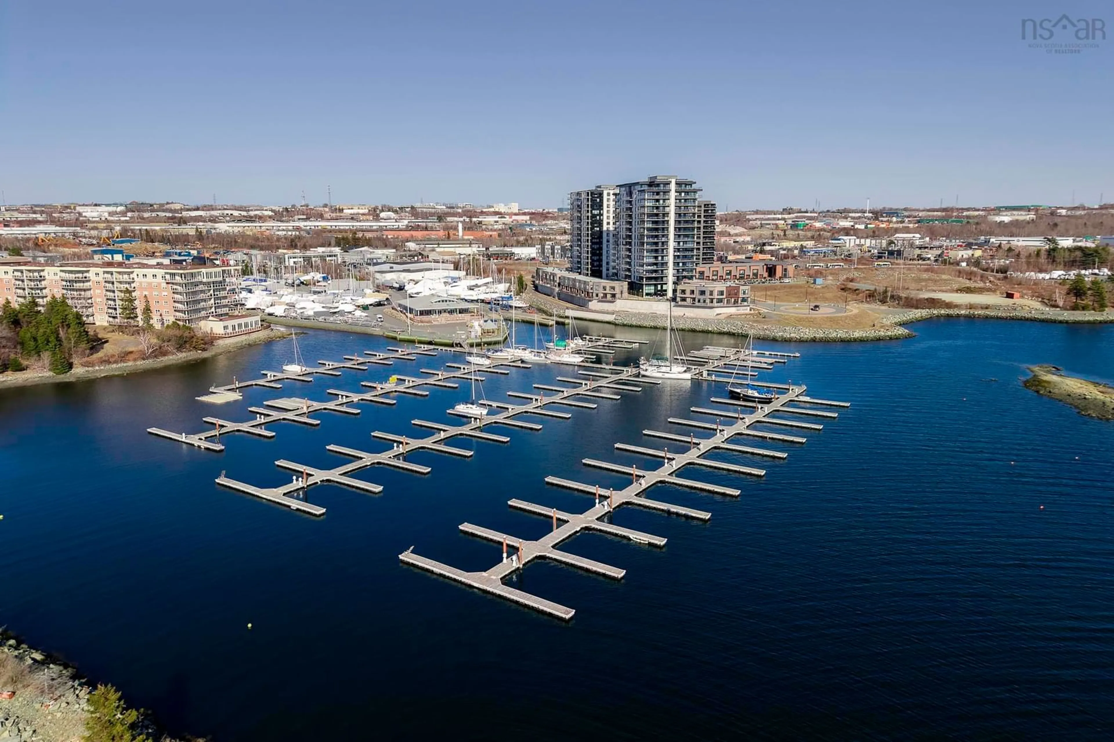 A pic from outside/outdoor area/front of a property/back of a property/a pic from drone, water/lake/river/ocean view for 72 Seapoint Rd #1103, Dartmouth Nova Scotia B3B 0R8