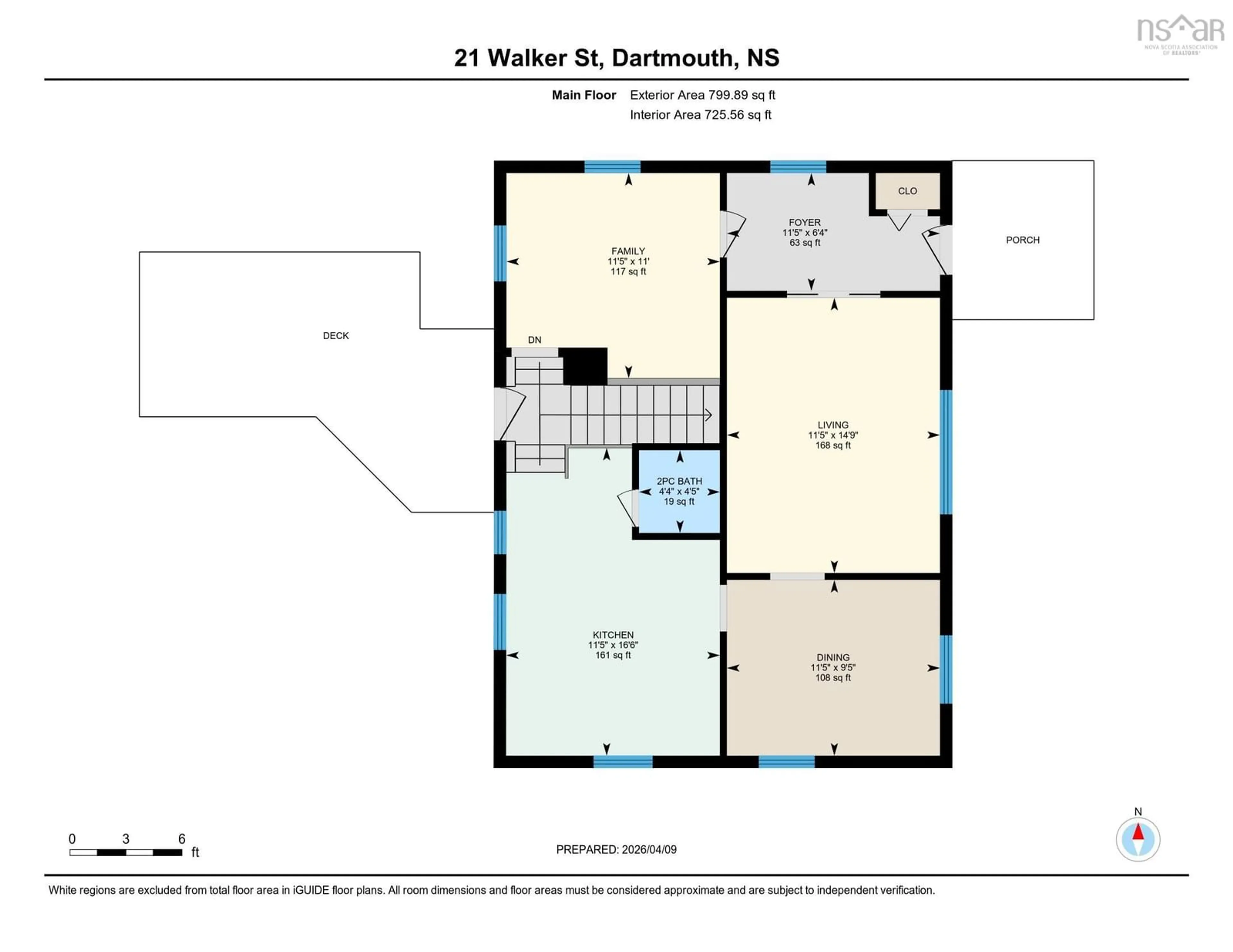 Floor plan for 21 Walker St, Dartmouth Nova Scotia B2X 1B2