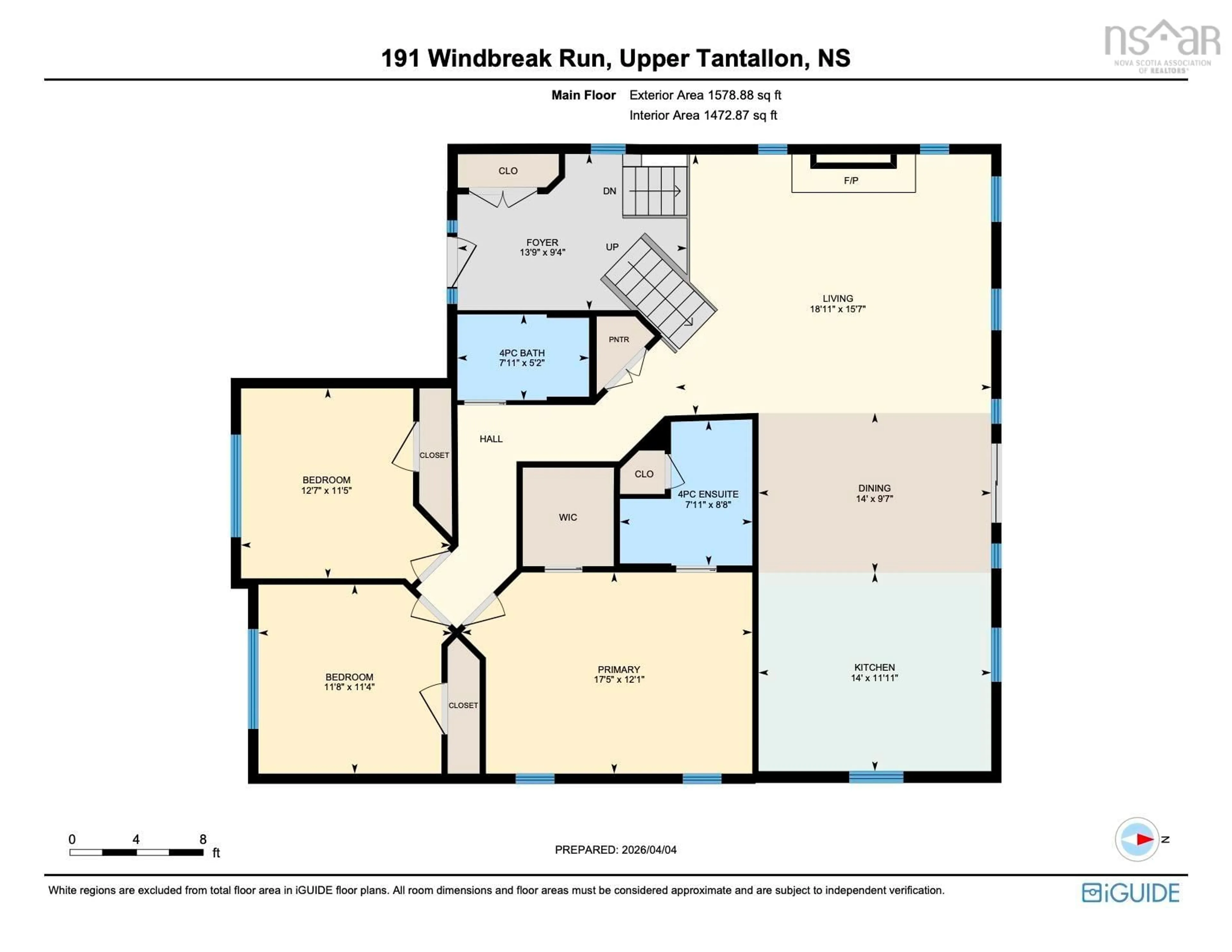 Floor plan for 191 Windbreak Run, Upper Tantallon Nova Scotia B3Z 0K6