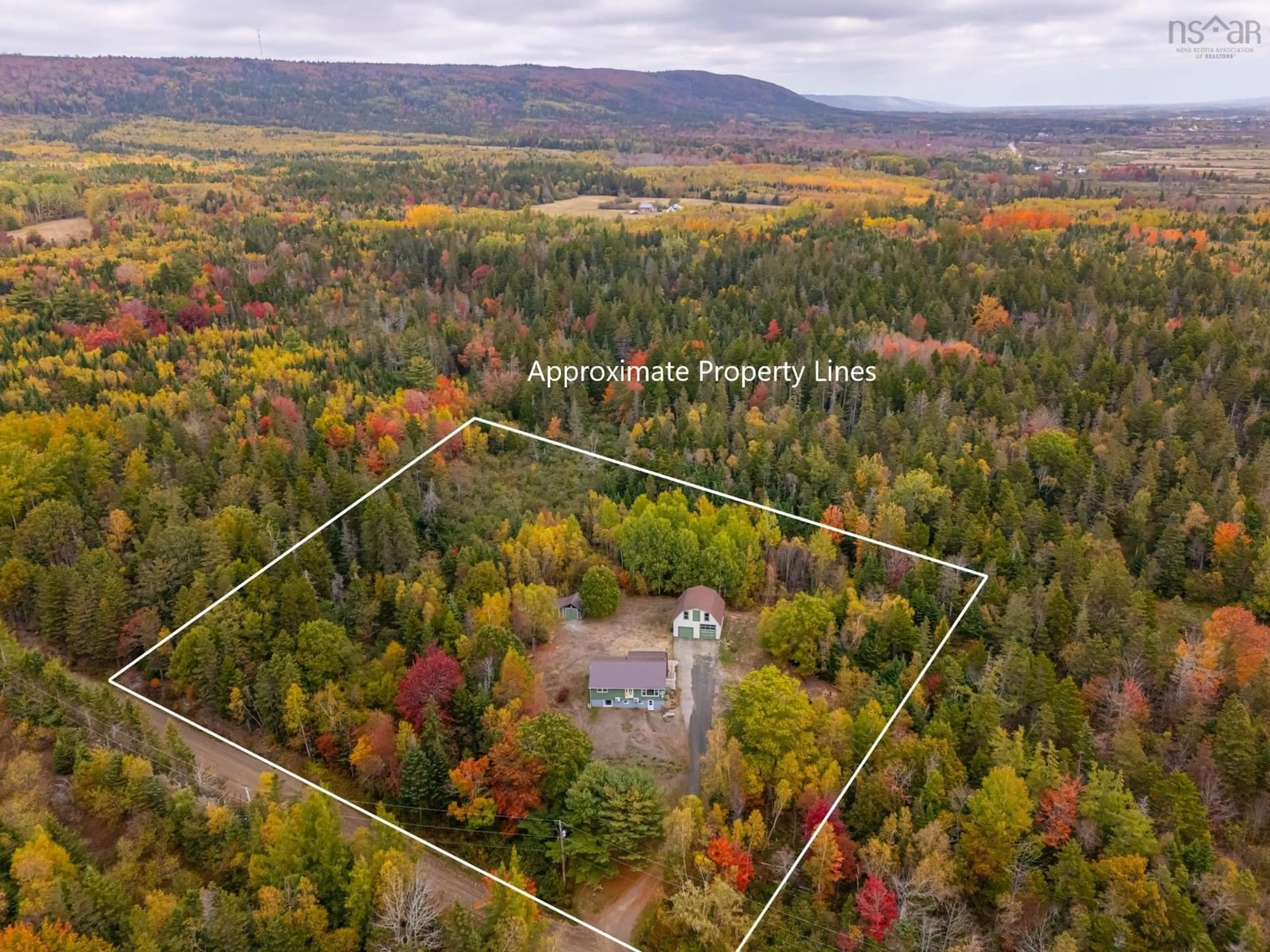 A pic from outside/outdoor area/front of a property/back of a property/a pic from drone, forest/trees view for 144 Fraser Road, Granville Centre Nova Scotia B0S 1A0