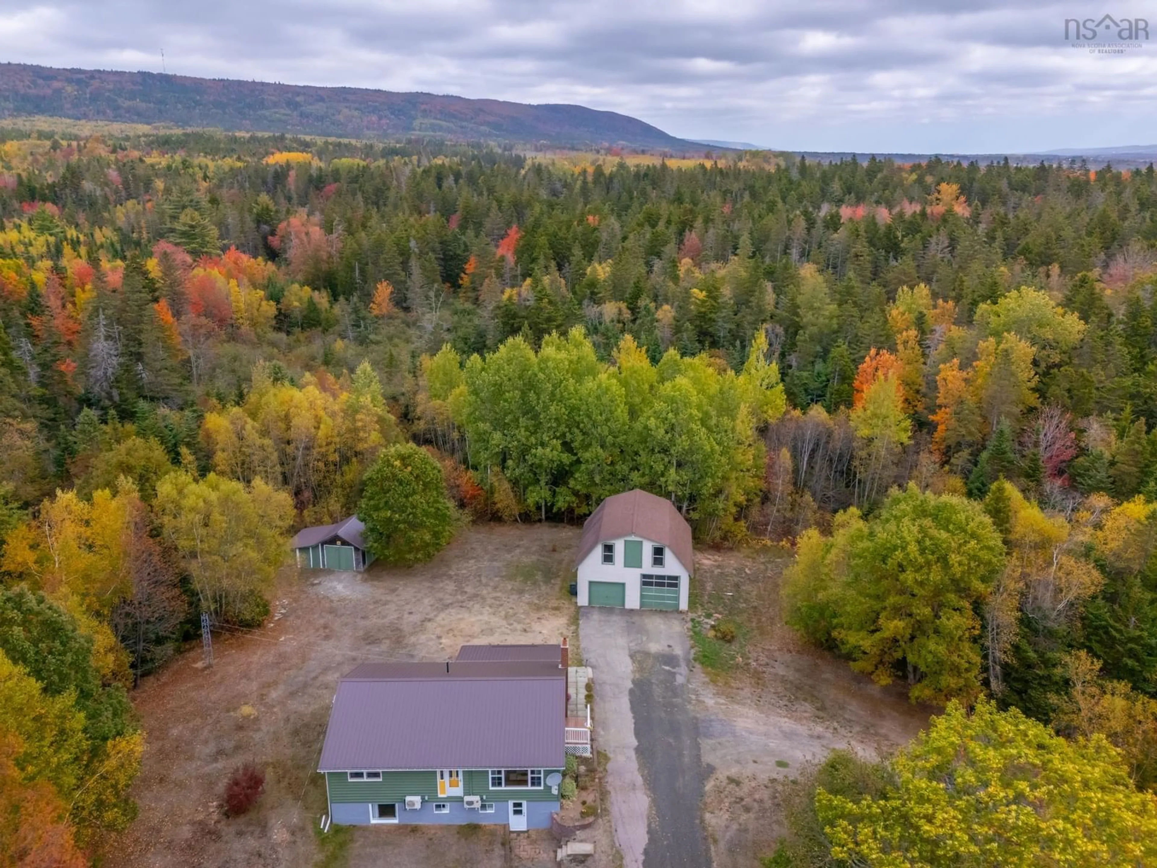 A pic from outside/outdoor area/front of a property/back of a property/a pic from drone, forest/trees view for 144 Fraser Road, Granville Centre Nova Scotia B0S 1A0