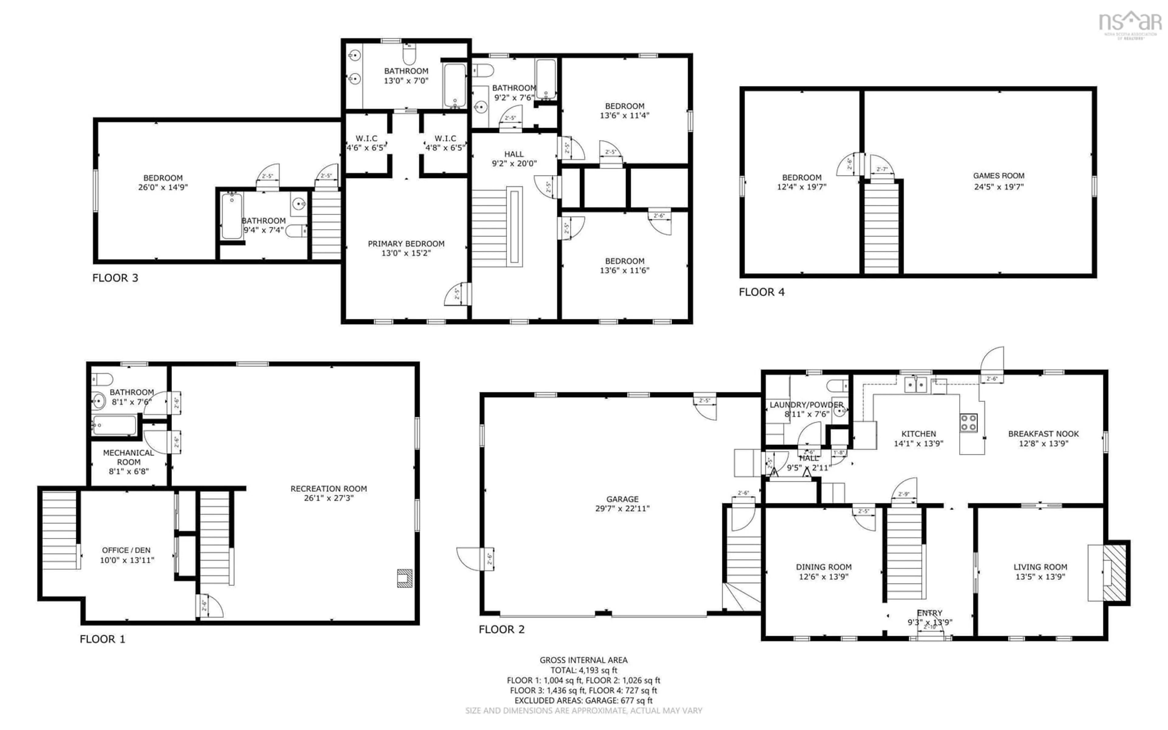 Floor plan for 156 Brown St, Berwick Nova Scotia B0P 1E0