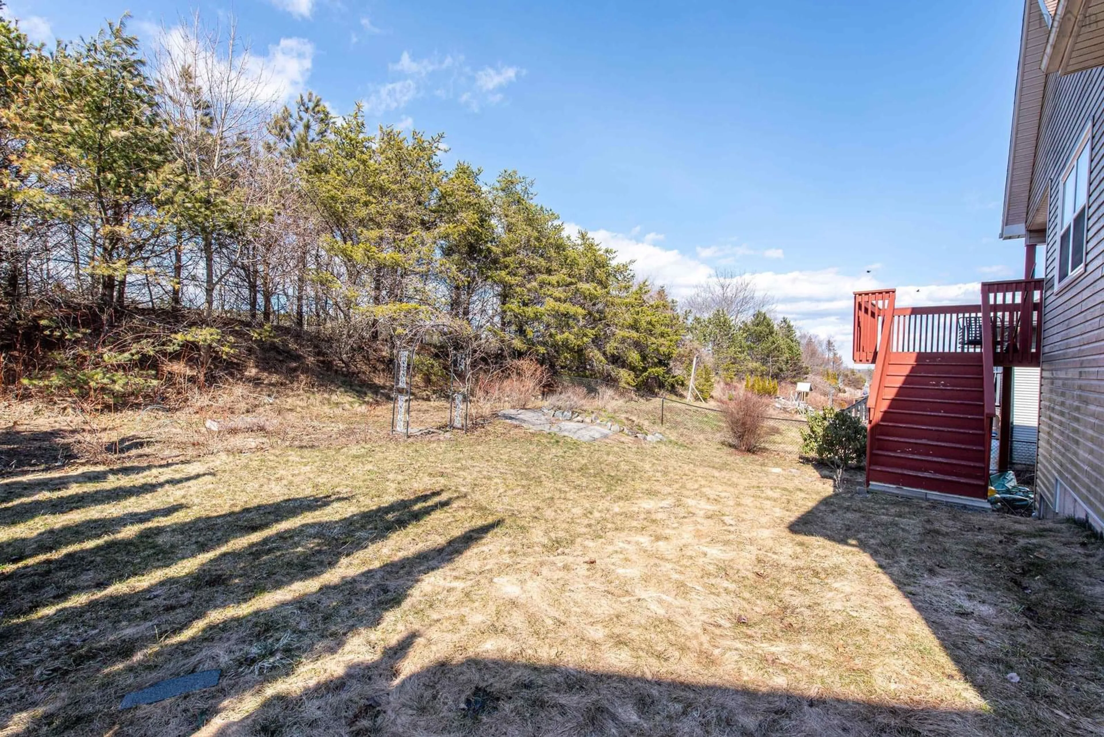 A pic from outside/outdoor area/front of a property/back of a property/a pic from drone, forest/trees view for 830 Basinview Dr, Bedford Nova Scotia B4A 3N4