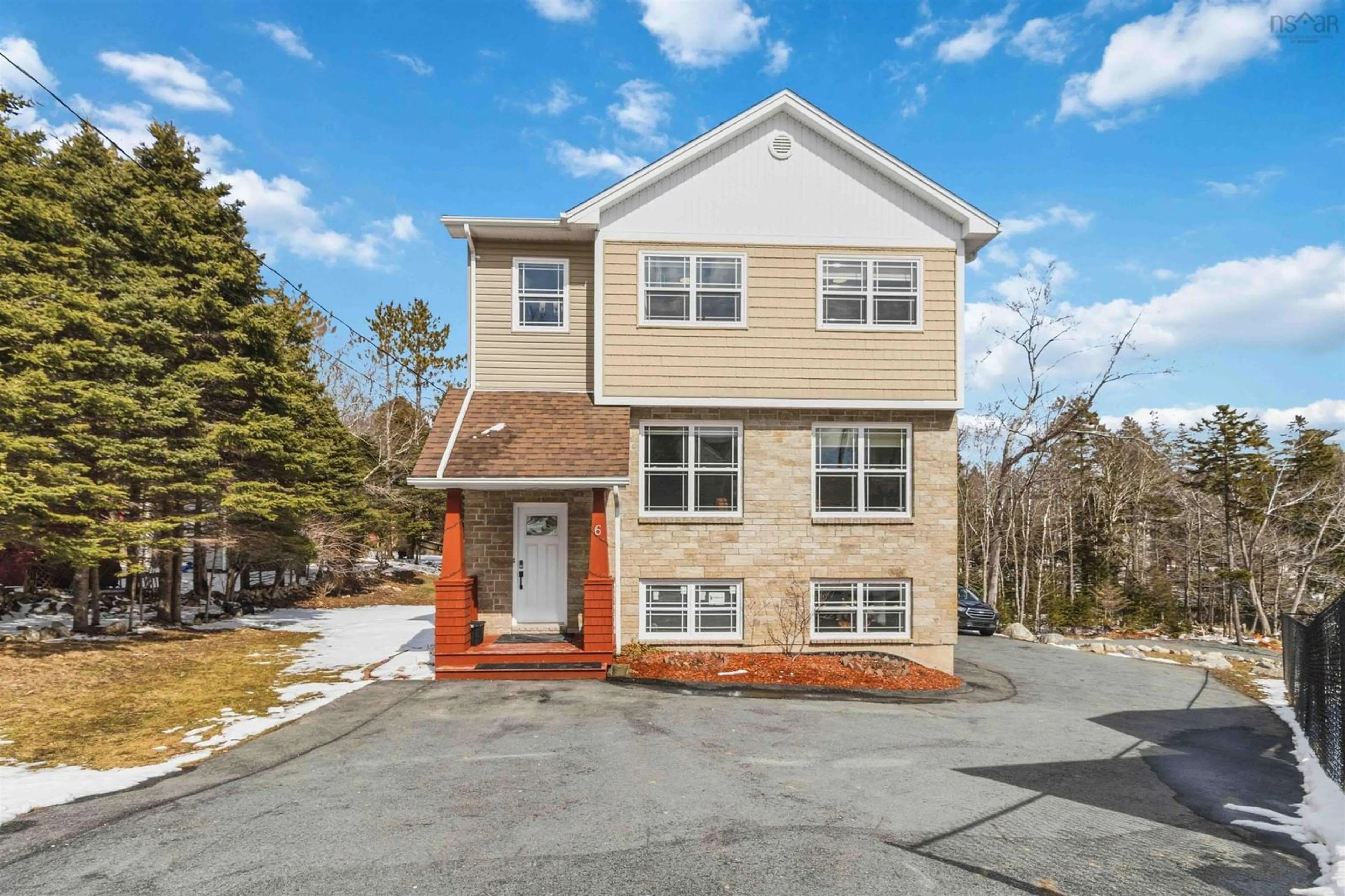 Home with brick exterior material, street for 6 Riverwood Dr, Timberlea Nova Scotia B3T 0B1