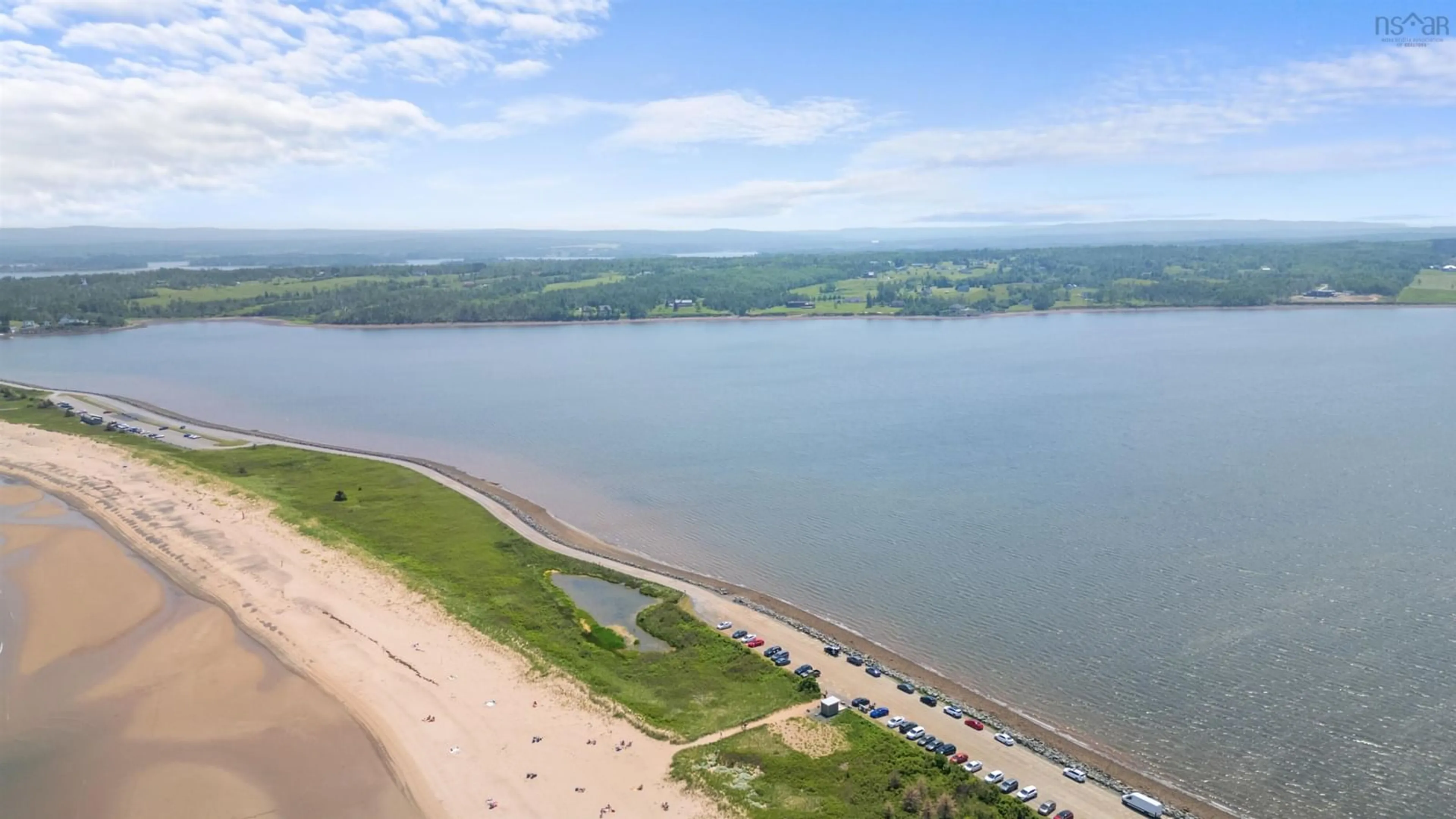 A pic from outside/outdoor area/front of a property/back of a property/a pic from drone, water/lake/river/ocean view for 65 Meadow Breeze Lane, Kings Head Nova Scotia B2H 5C4