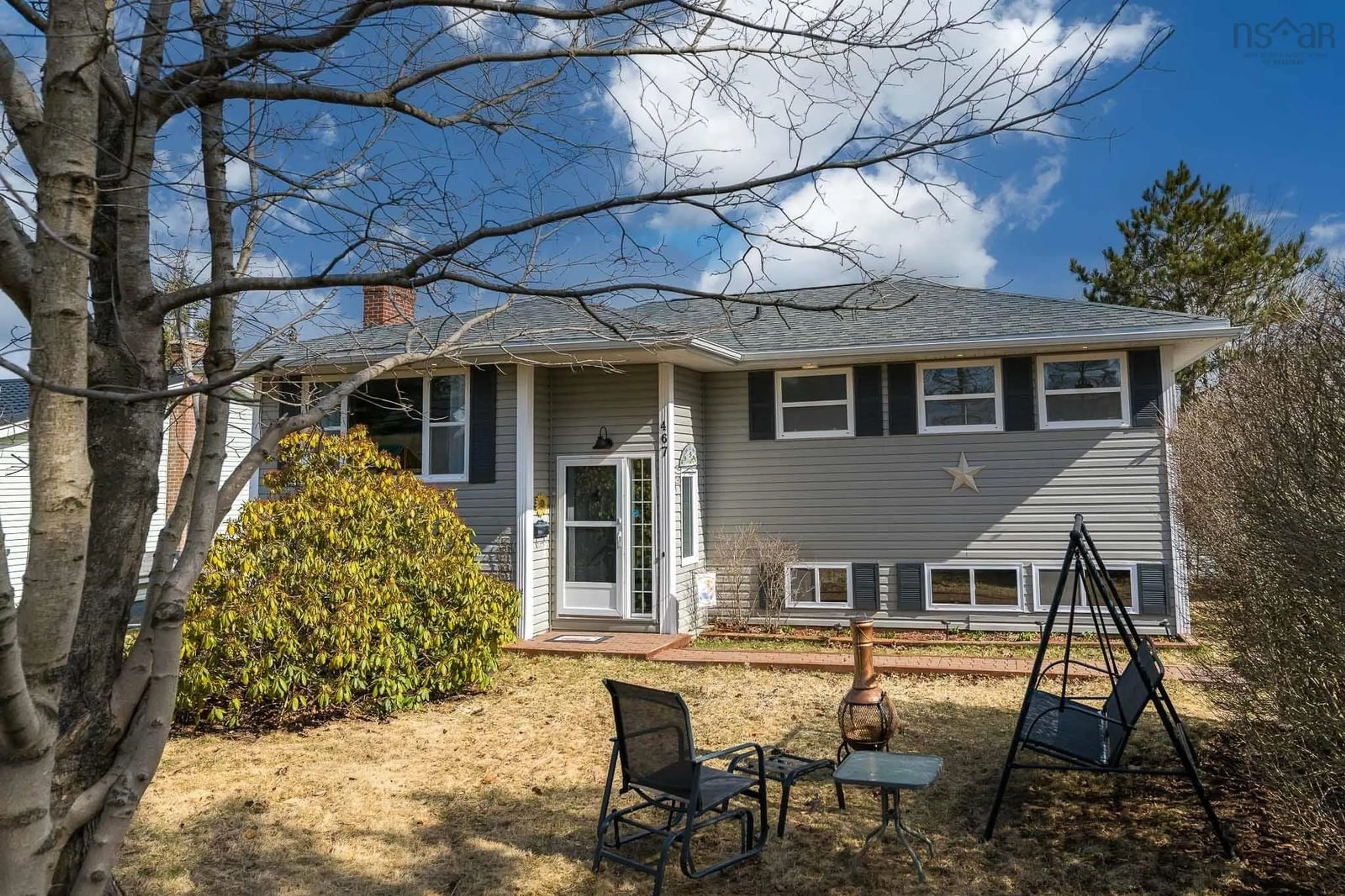 Home with vinyl exterior material, street for 467 Old Sackville Rd, Lower Sackville Nova Scotia B4C 2K1