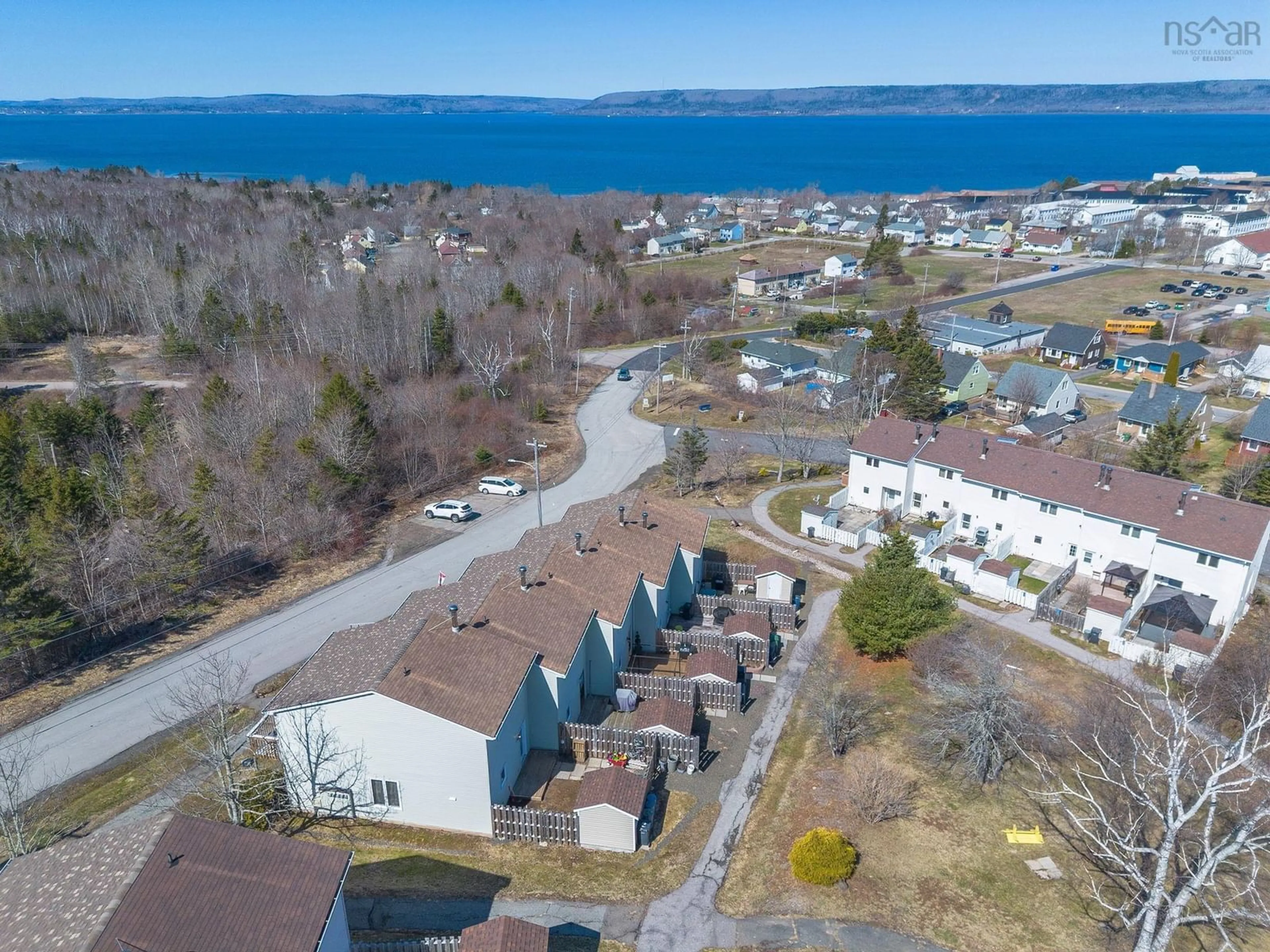 A pic from outside/outdoor area/front of a property/back of a property/a pic from drone, water/lake/river/ocean view for 552 South Broadway Ave, Cornwallis Park Nova Scotia B0S 1H0