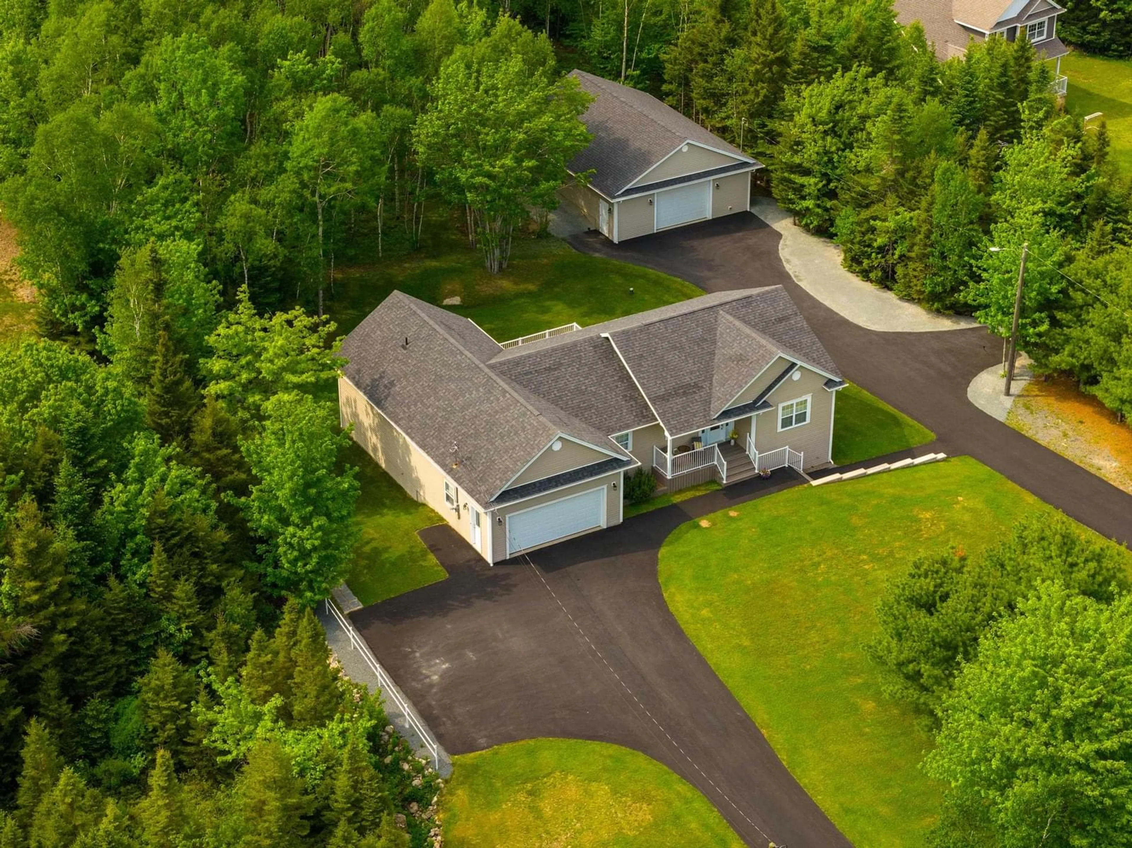 A pic from outside/outdoor area/front of a property/back of a property/a pic from drone, street for 1229 Westwood Blvd, Upper Tantallon Nova Scotia B3Z 0M2