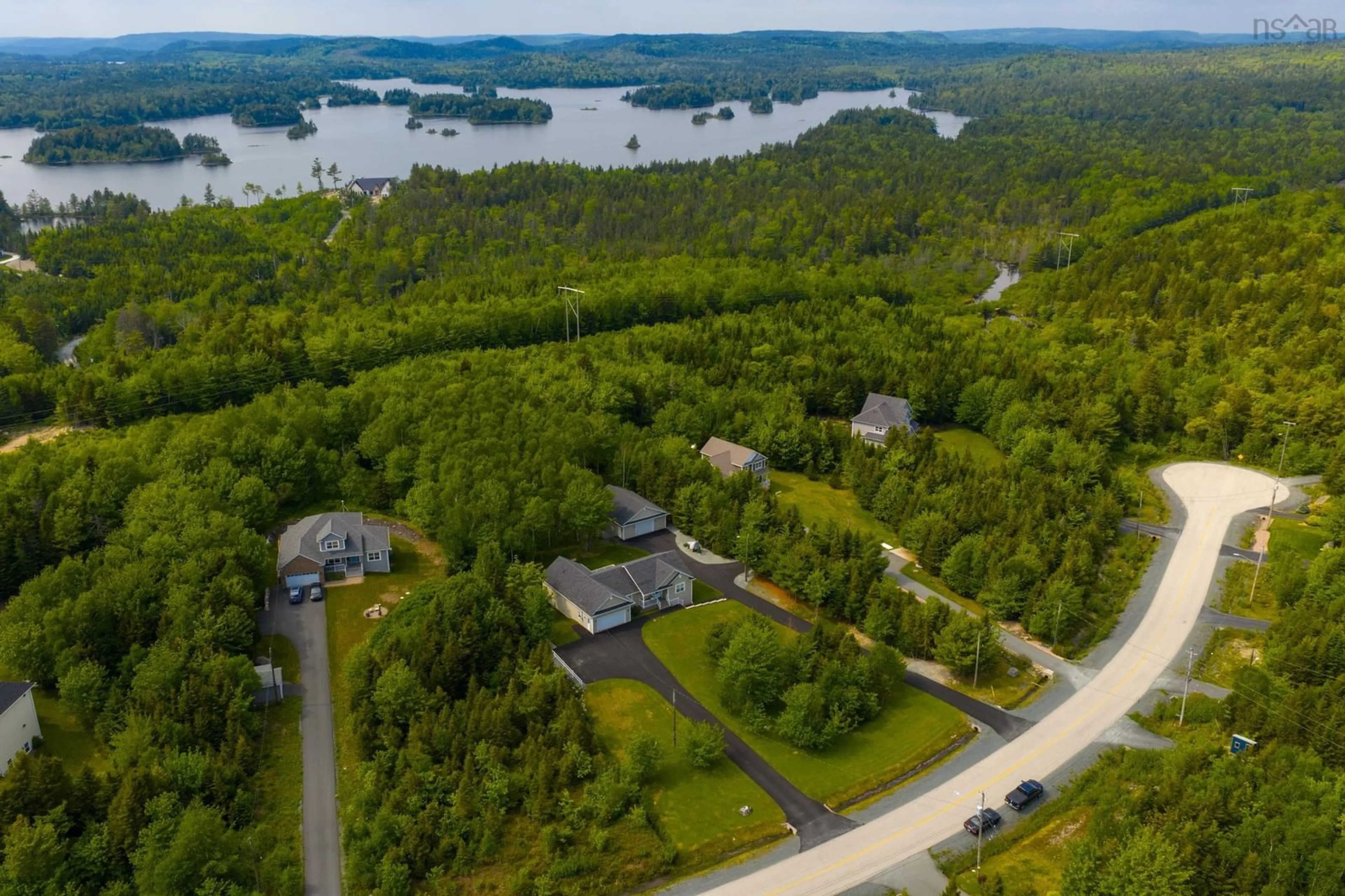 A pic from outside/outdoor area/front of a property/back of a property/a pic from drone, water/lake/river/ocean view for 1229 Westwood Blvd, Upper Tantallon Nova Scotia B3Z 0M2