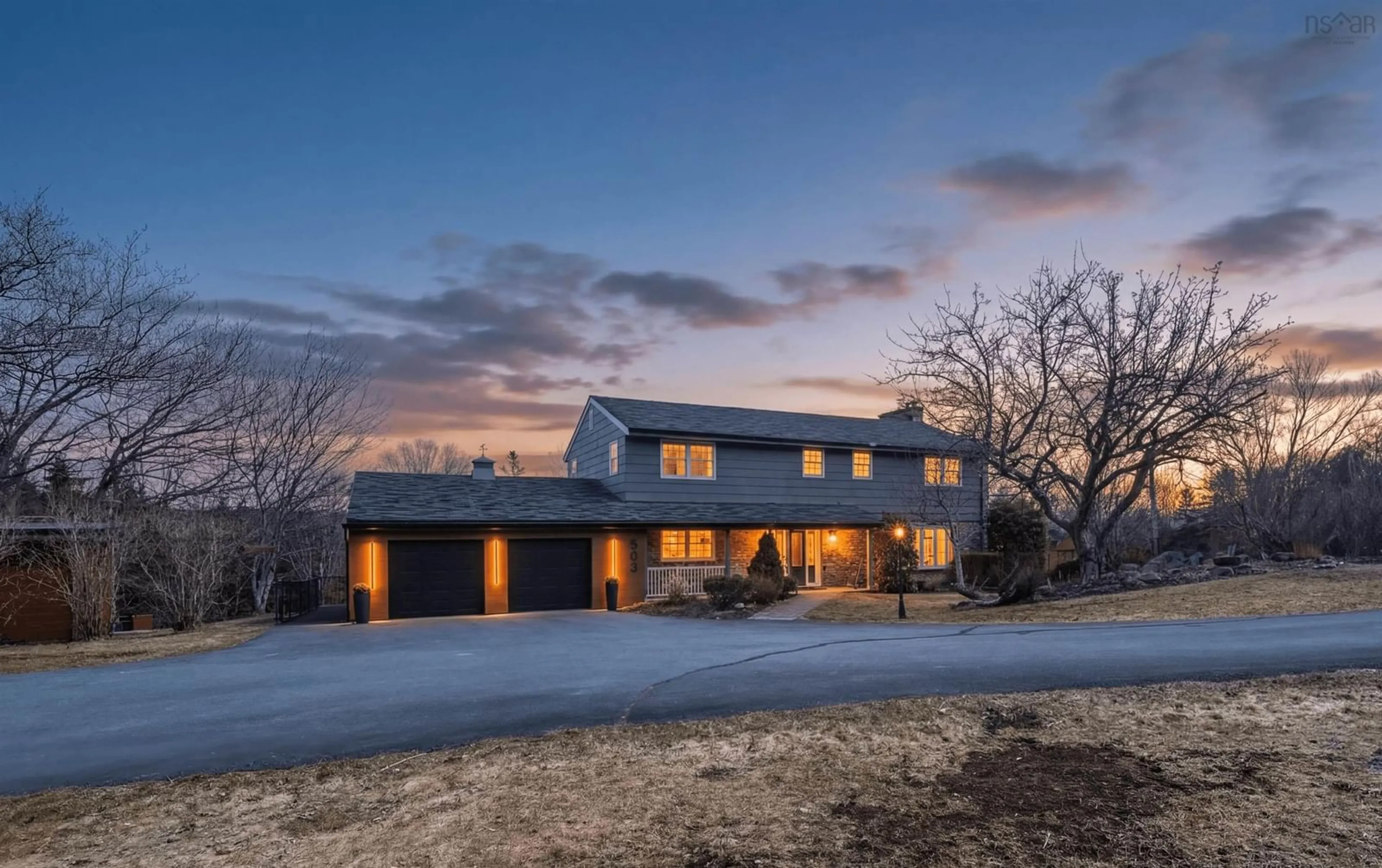 A pic from outside/outdoor area/front of a property/back of a property/a pic from drone, street for 503 Myra Rd, Porters Lake Nova Scotia B3E 1G4