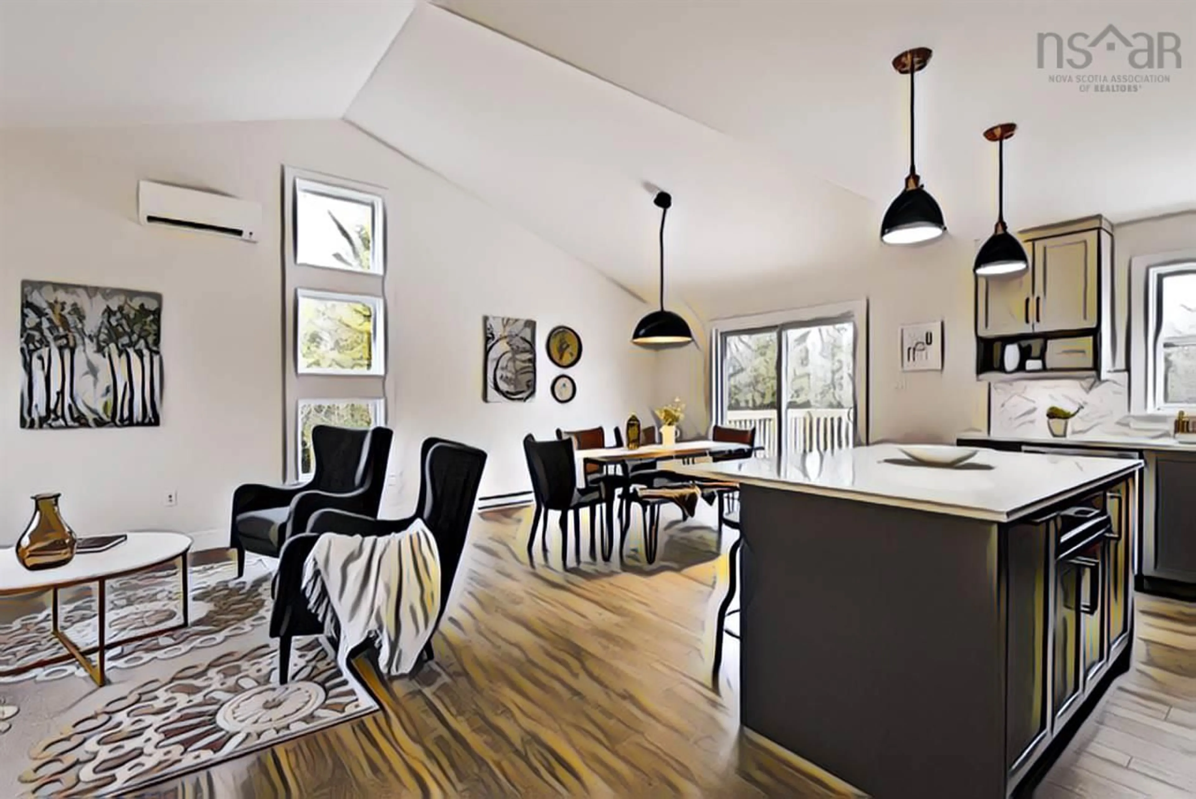 Open concept kitchen, wood/laminate floor for Maverick Lane #Lot 111, Devon Nova Scotia B3T 1X4