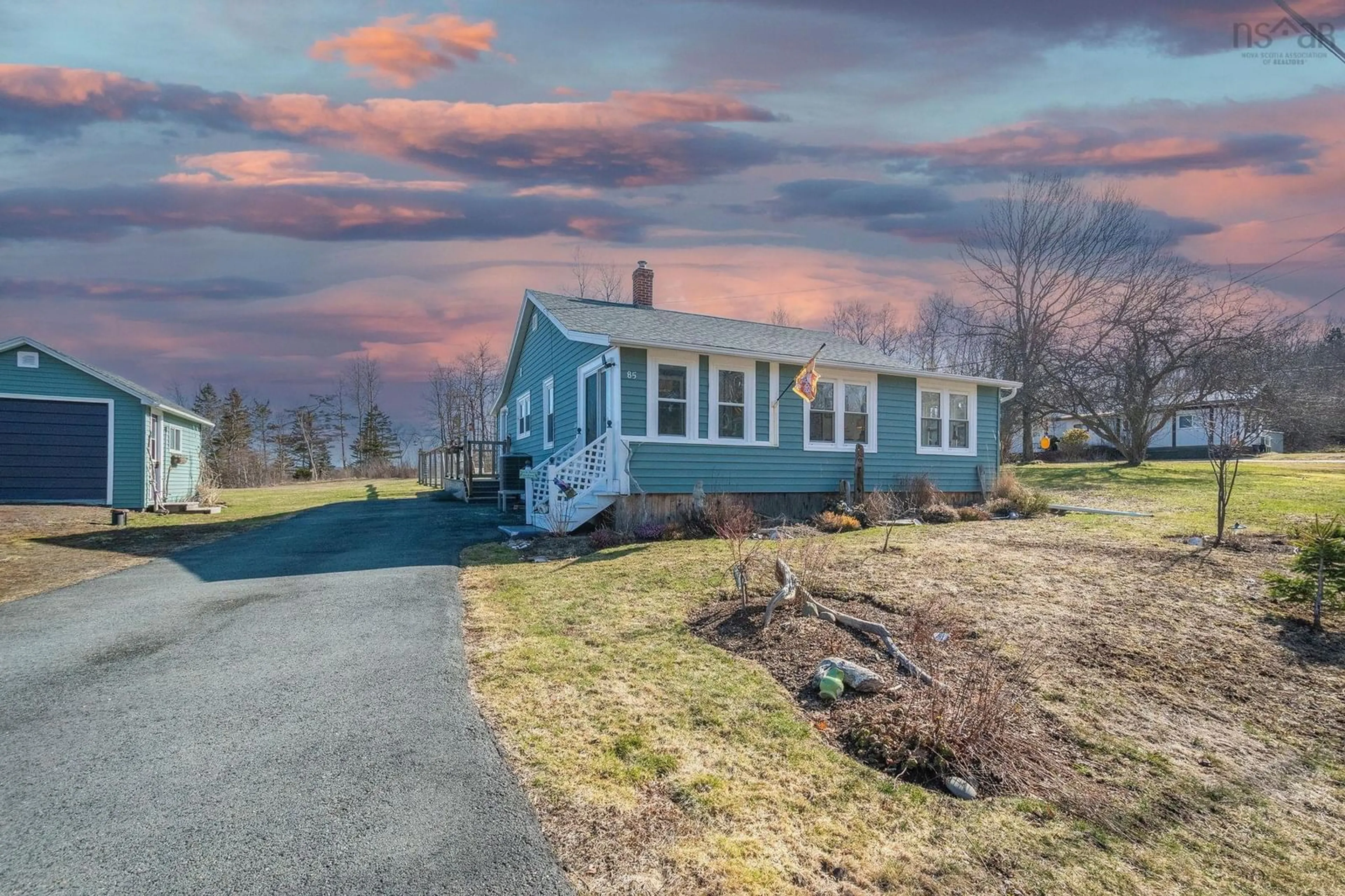 A pic from outside/outdoor area/front of a property/back of a property/a pic from drone, street for 85 Dugway Rd, Allains Creek Nova Scotia B0S 1A0