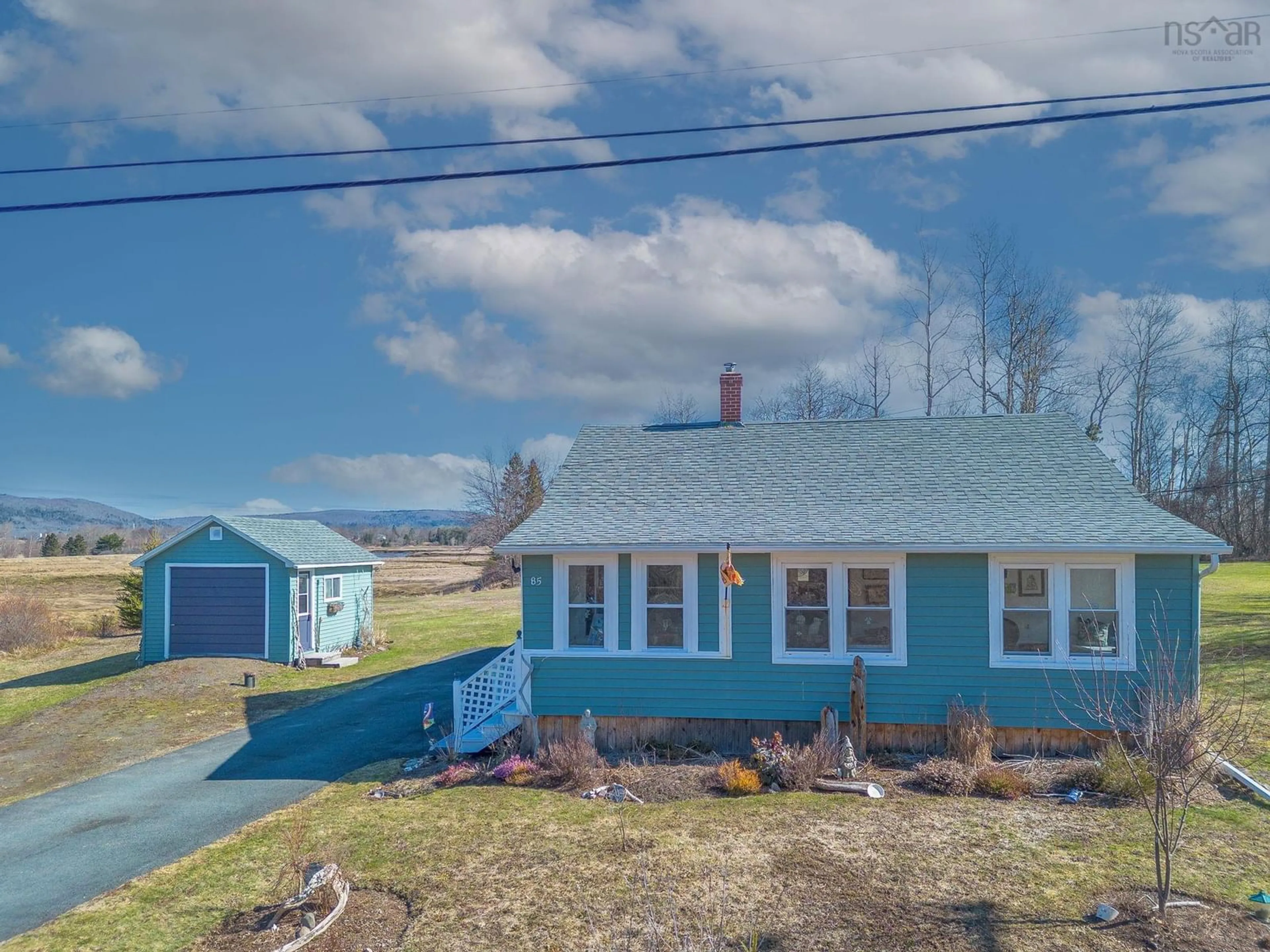 A pic from outside/outdoor area/front of a property/back of a property/a pic from drone, unknown for 85 Dugway Rd, Allains Creek Nova Scotia B0S 1A0