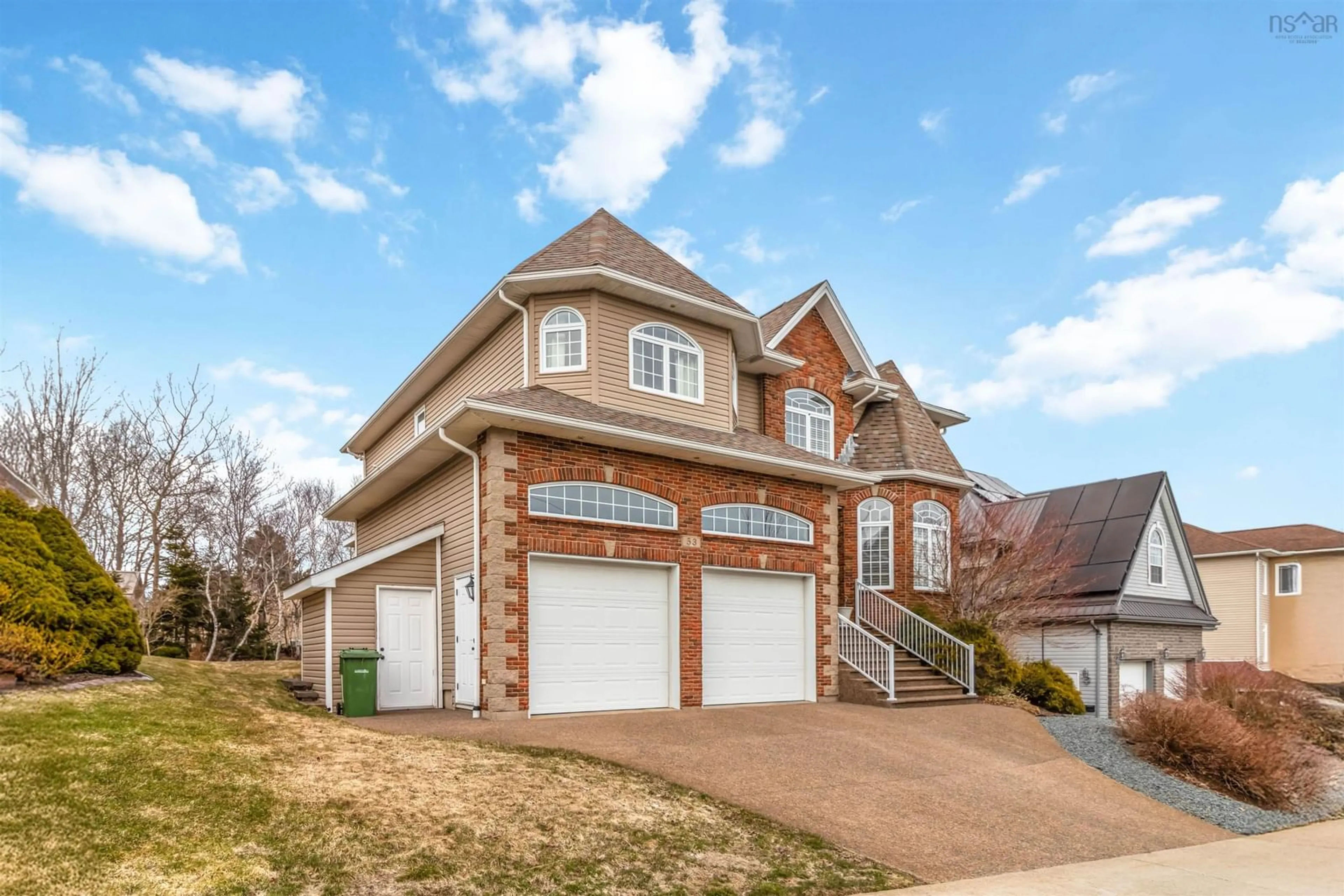 Home with brick exterior material, street for 53 White Glove Terr, Halifax Nova Scotia B3N 3E2