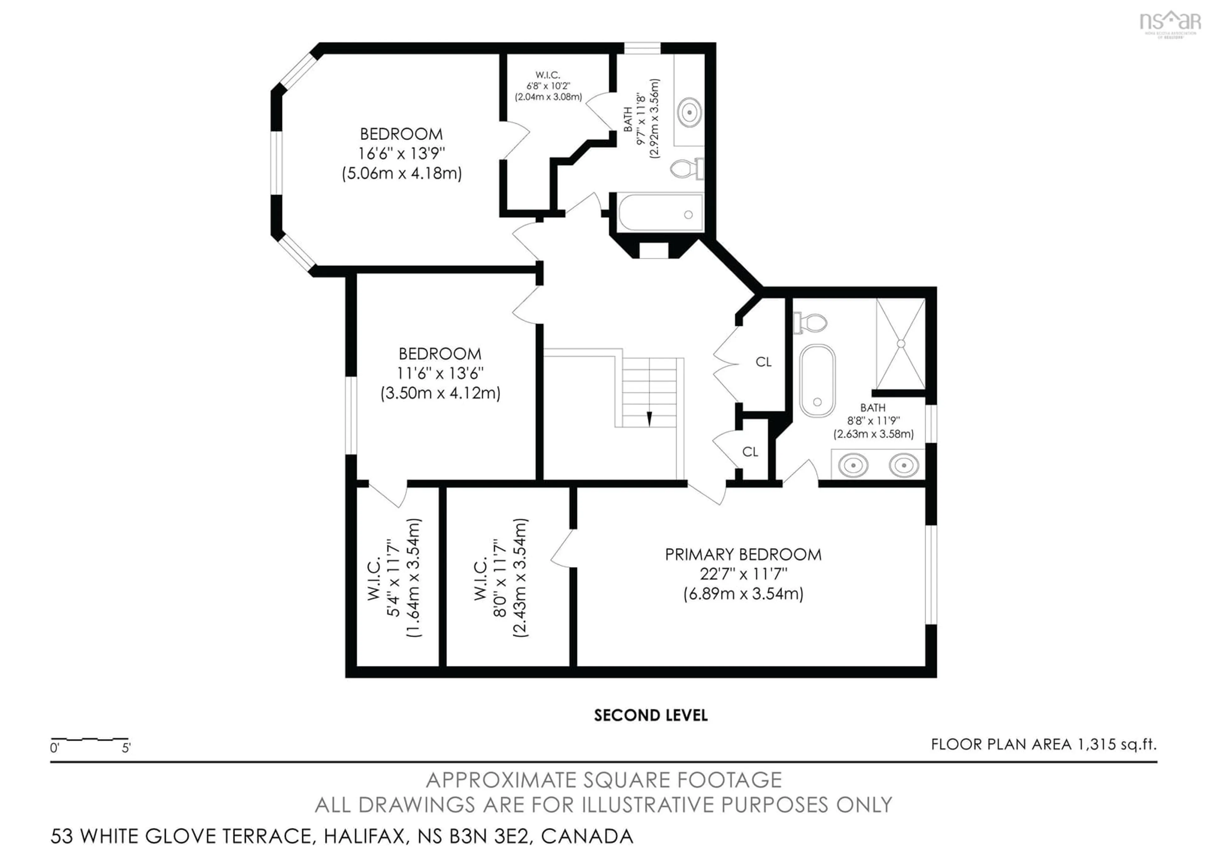Floor plan for 53 White Glove Terr, Halifax Nova Scotia B3N 3E2