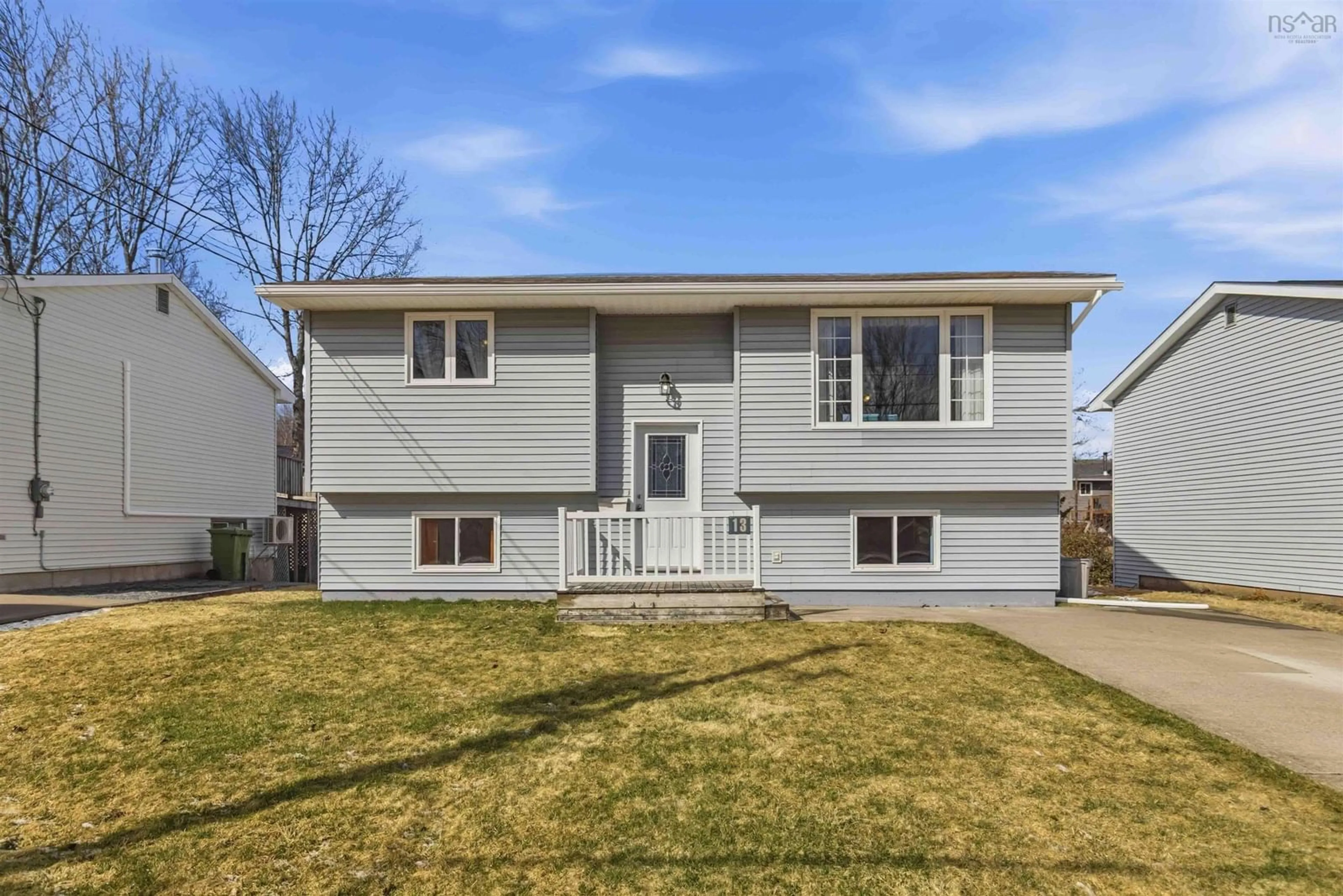 Home with vinyl exterior material, street for 13 Langdon Dr, Woodlawn Nova Scotia B2W 5A6