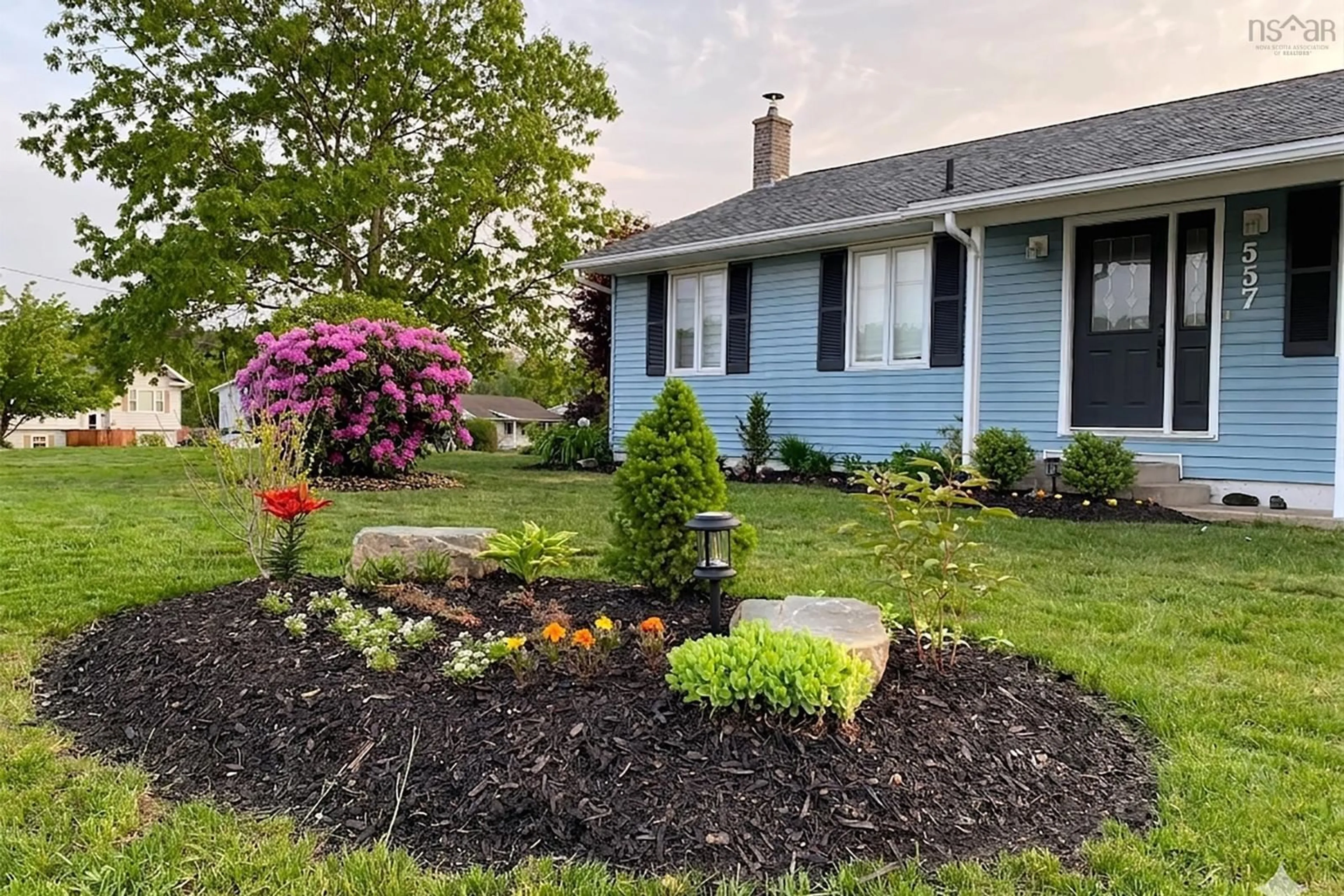 Home with vinyl exterior material, street for 557 Mcclair Ave, Greenwood Nova Scotia B0P 1R0