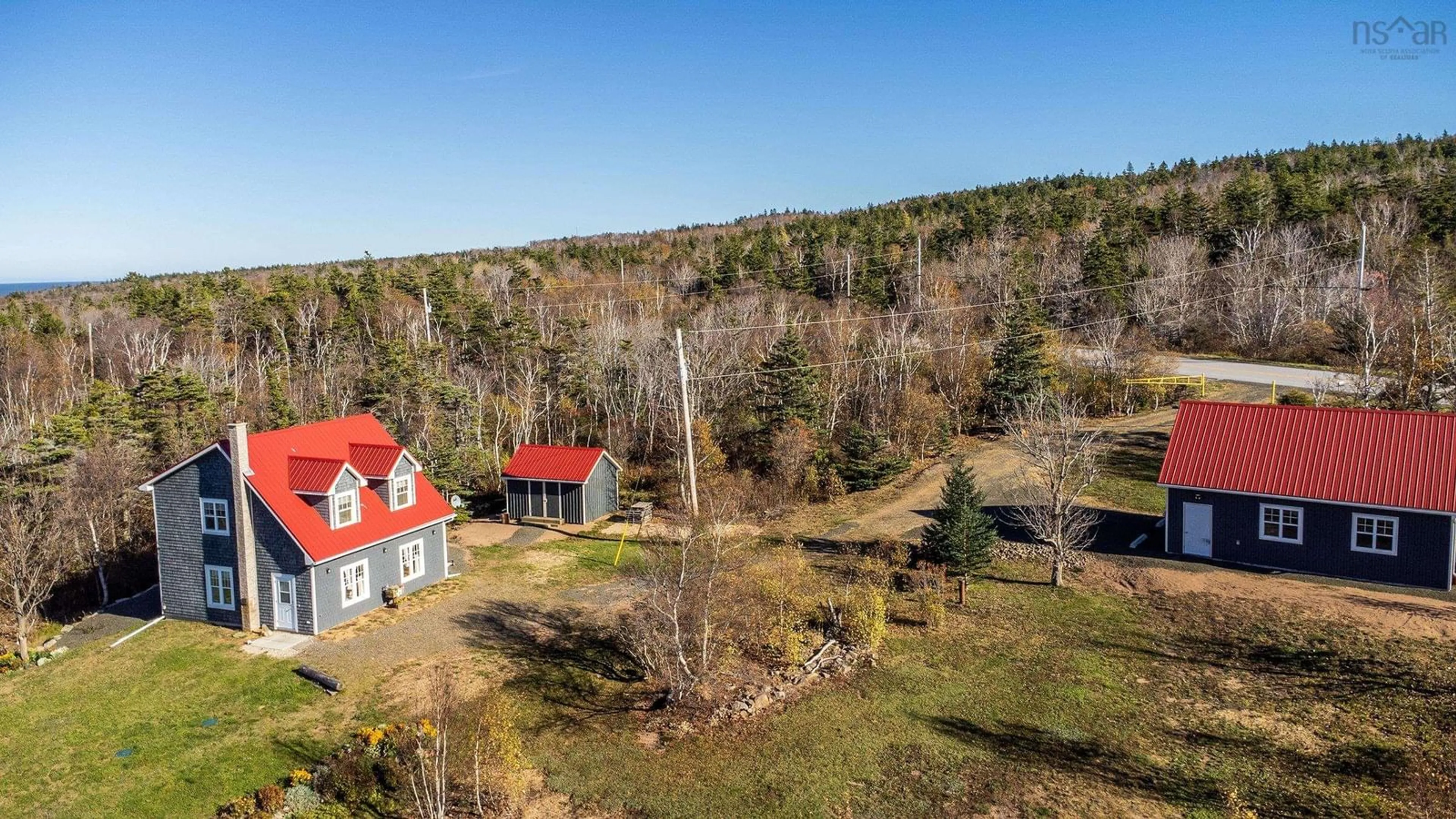 A pic from outside/outdoor area/front of a property/back of a property/a pic from drone, unknown for 6437 Shore Road West, Youngs Cove Nova Scotia B0S 1L0