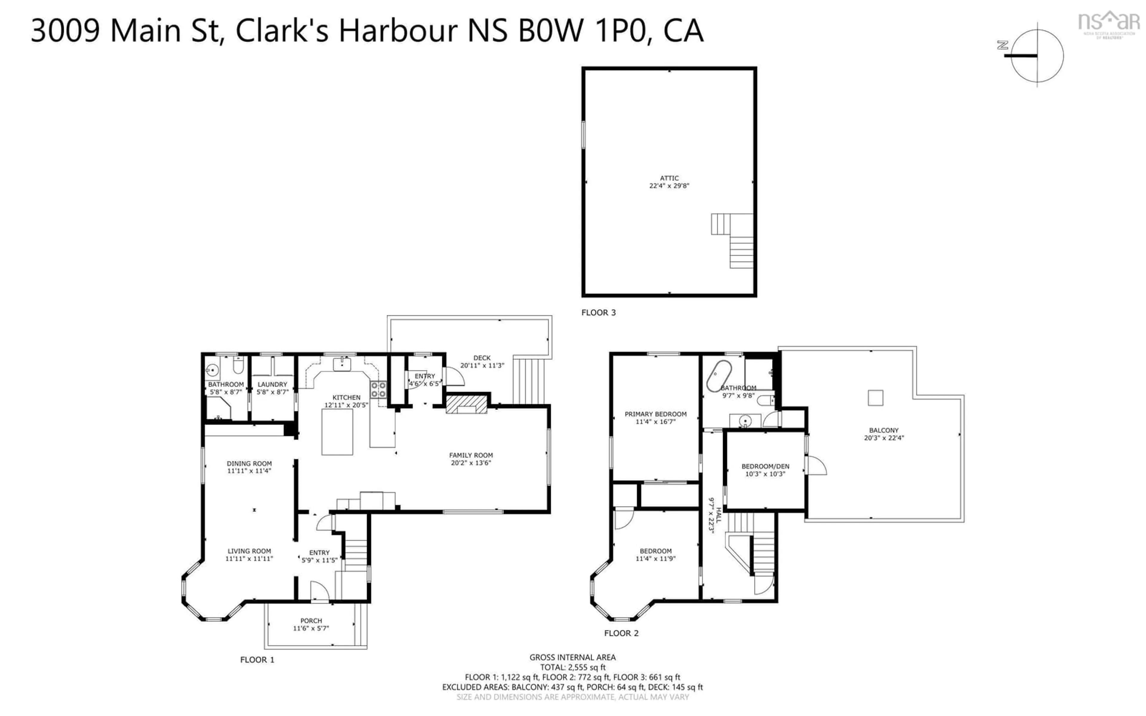 Floor plan for 3009 Main St, Clark's Harbour Nova Scotia B0W 1P0