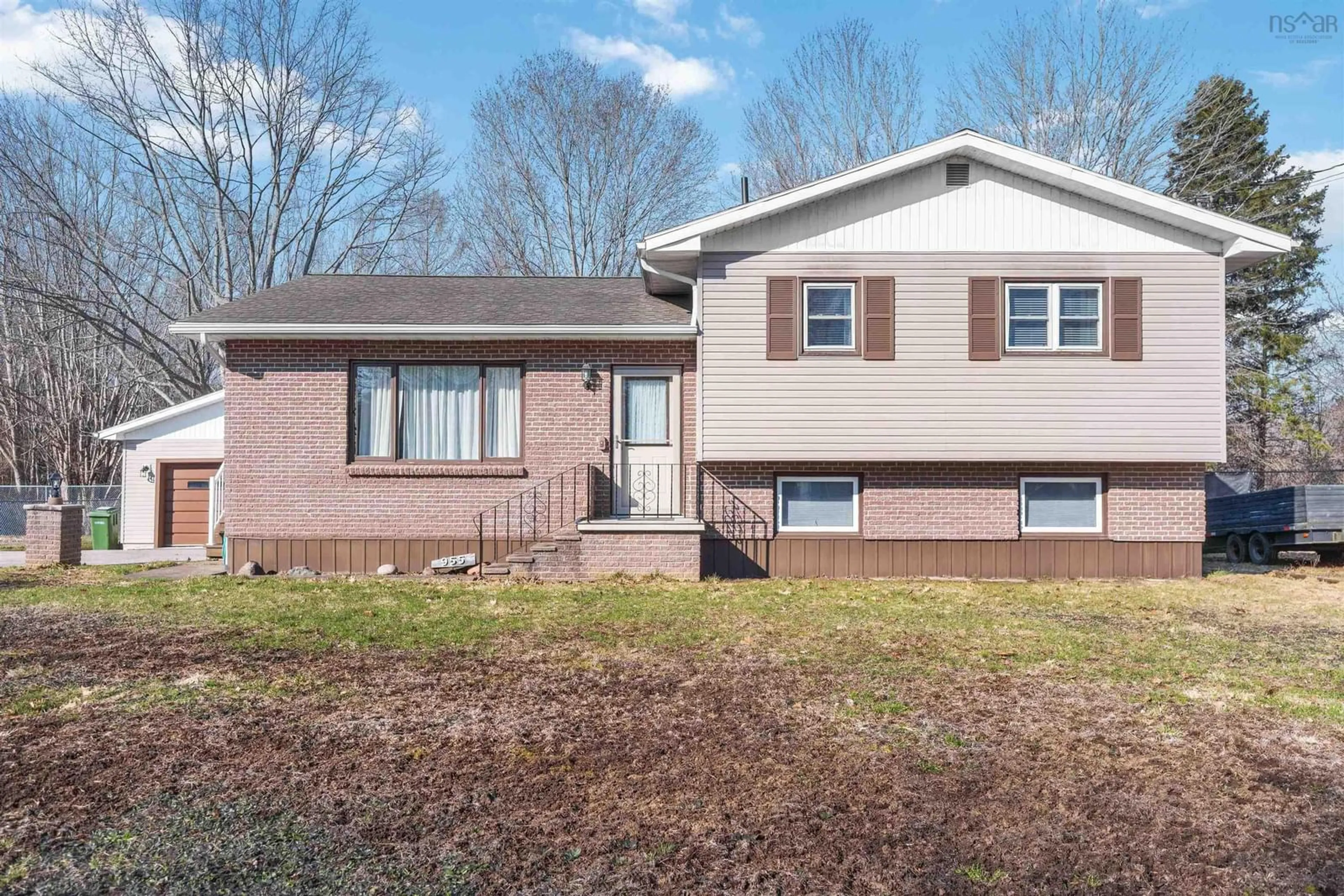 Home with vinyl exterior material, street for 955 Labrador Lane, Greenwood Nova Scotia B0P 1N0