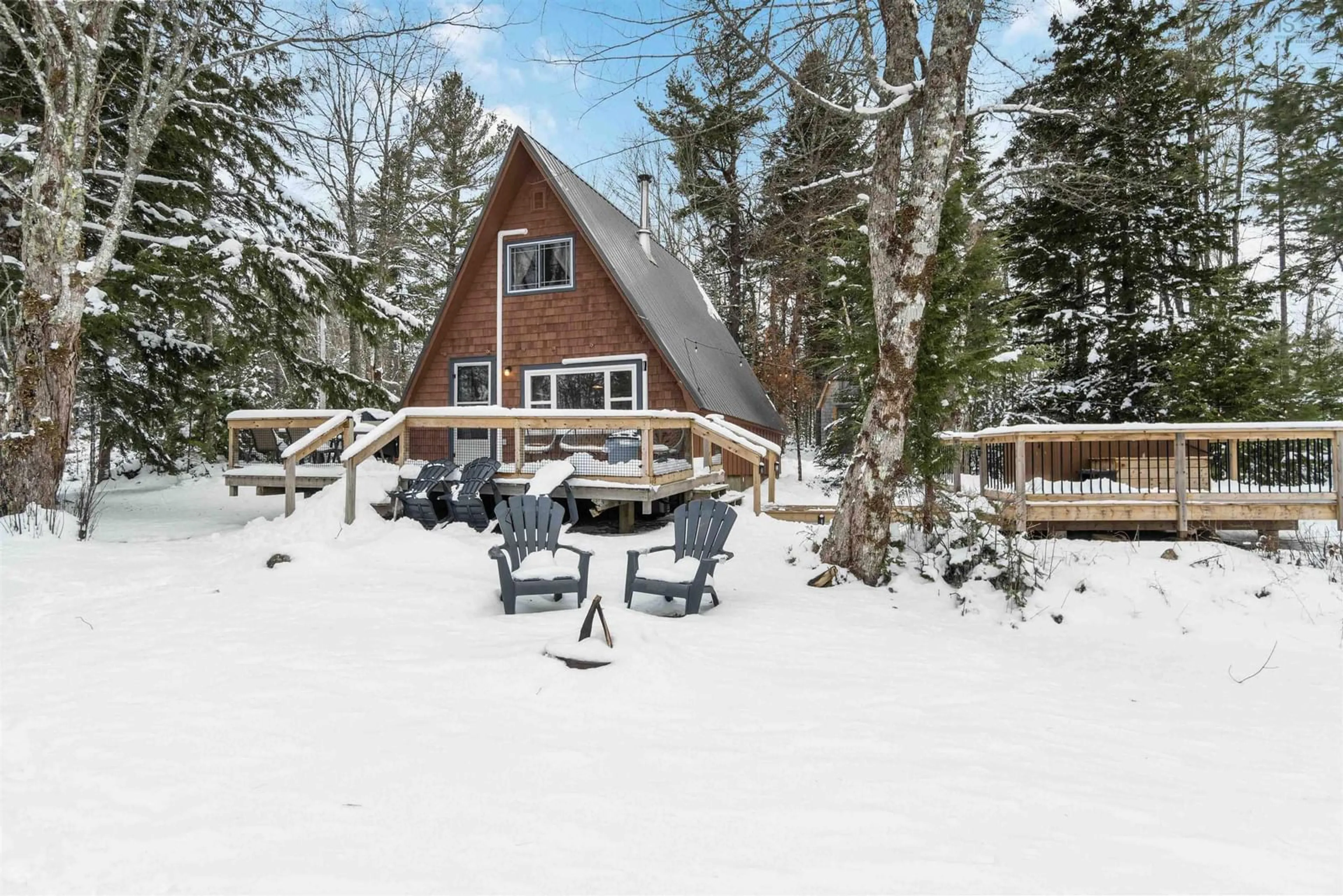 Patio, water/lake/river/ocean view for 110 East Lake Rd, New Albany Nova Scotia B0S 1P0