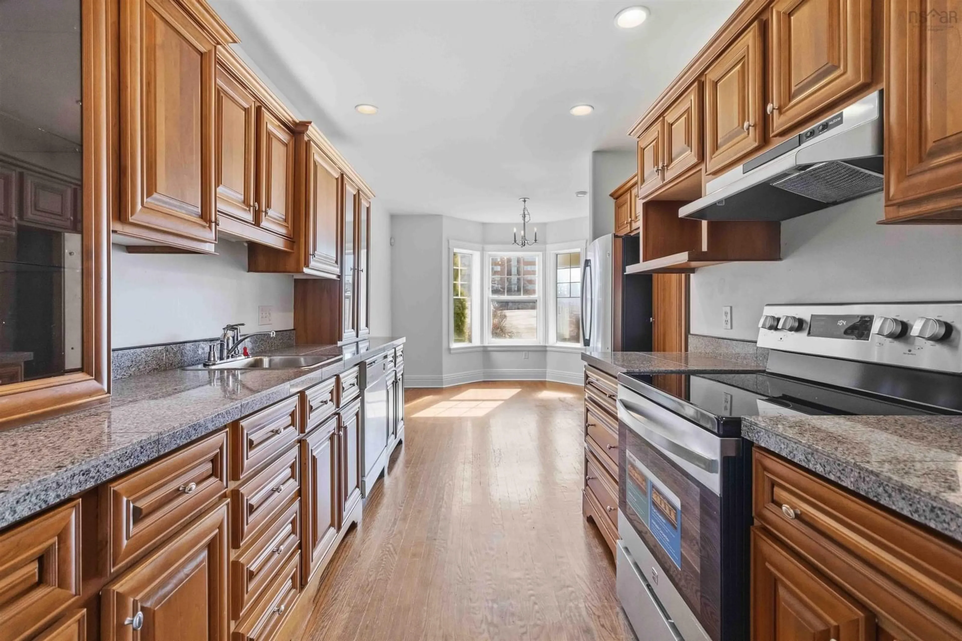 Open concept kitchen, ceramic/tile floor for 24 King St, Dartmouth Nova Scotia B2Y 2R4