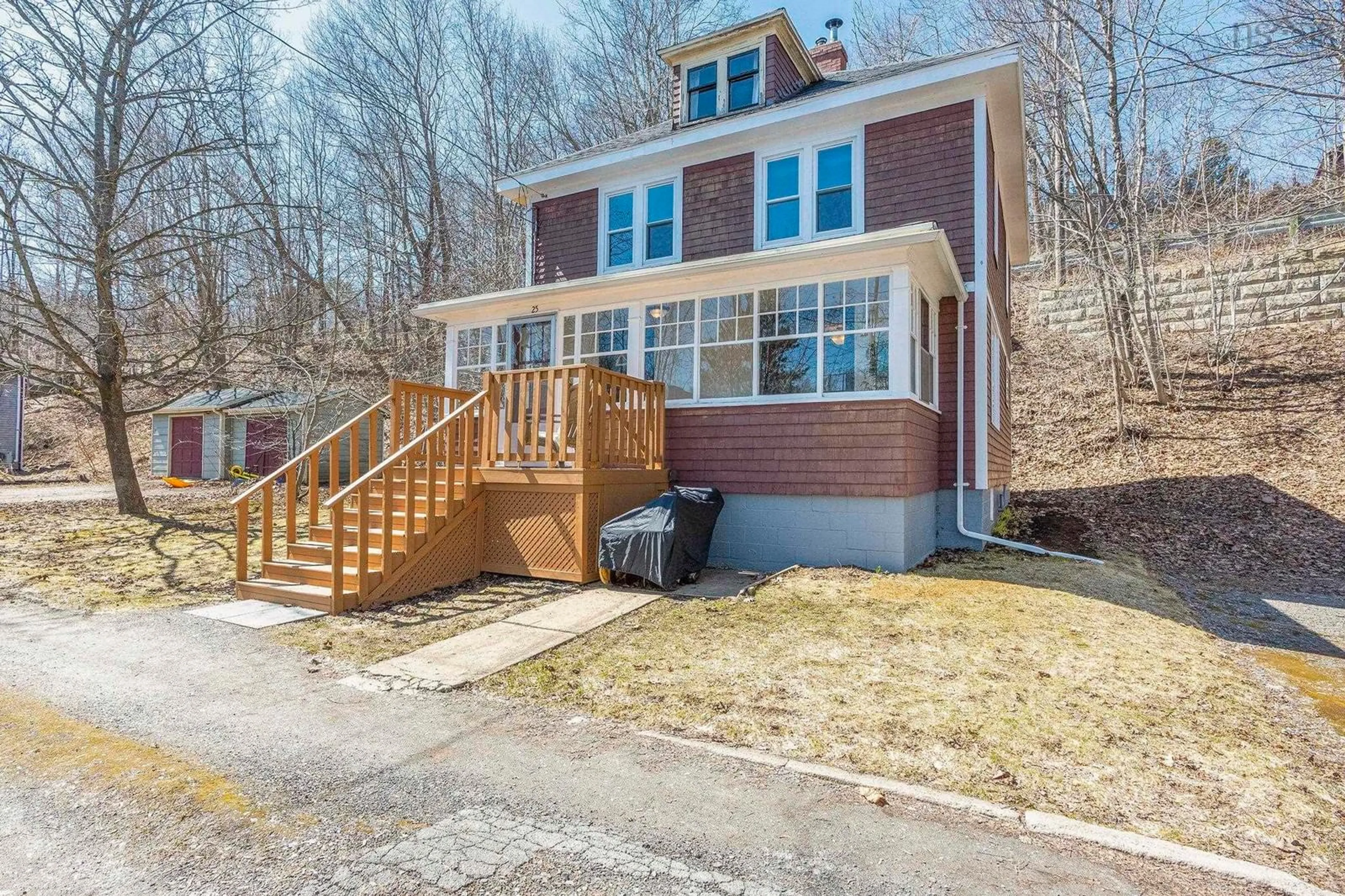 Home with brick exterior material, street for 25 Willow Lane, Kentville Nova Scotia B4N 2J2